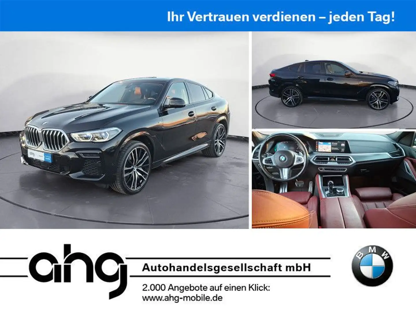 BMW X6 xDrive40d Laser Head Up Pano M Sport Noir - 1