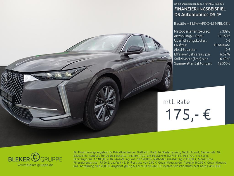 DS Automobiles DS 4 Bastille + KLIMA+PDC+LM-FELGEN