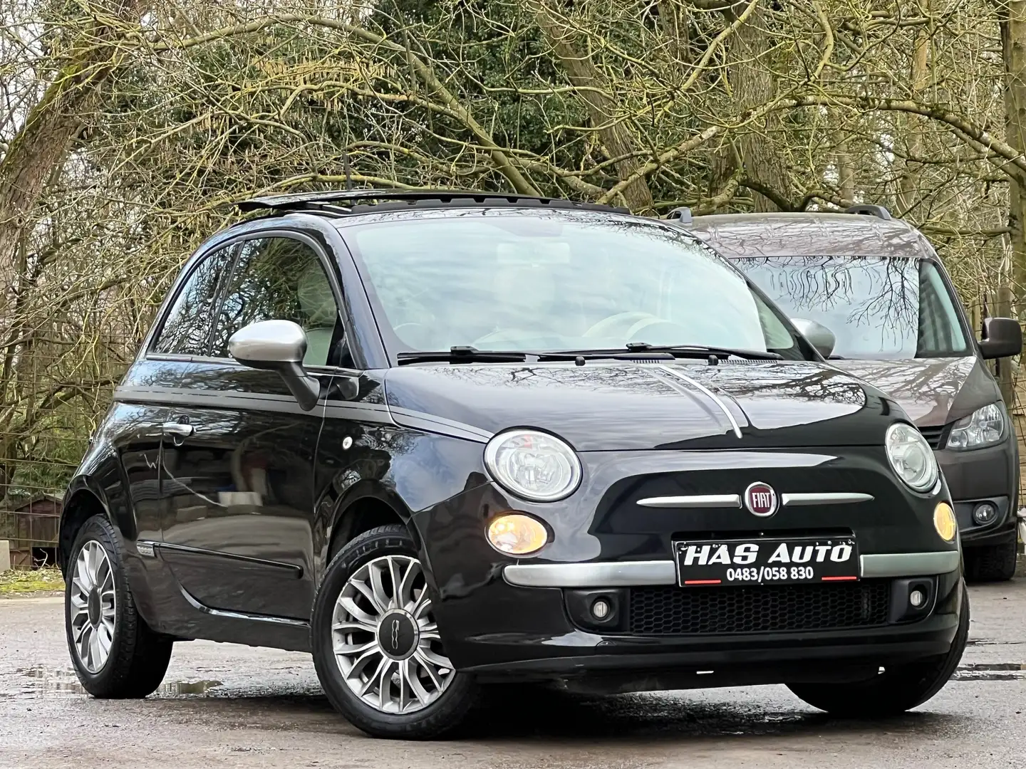 Fiat 500 1.2i//EURO6B//TOITOUVRANT//CLIM Noir - 2
