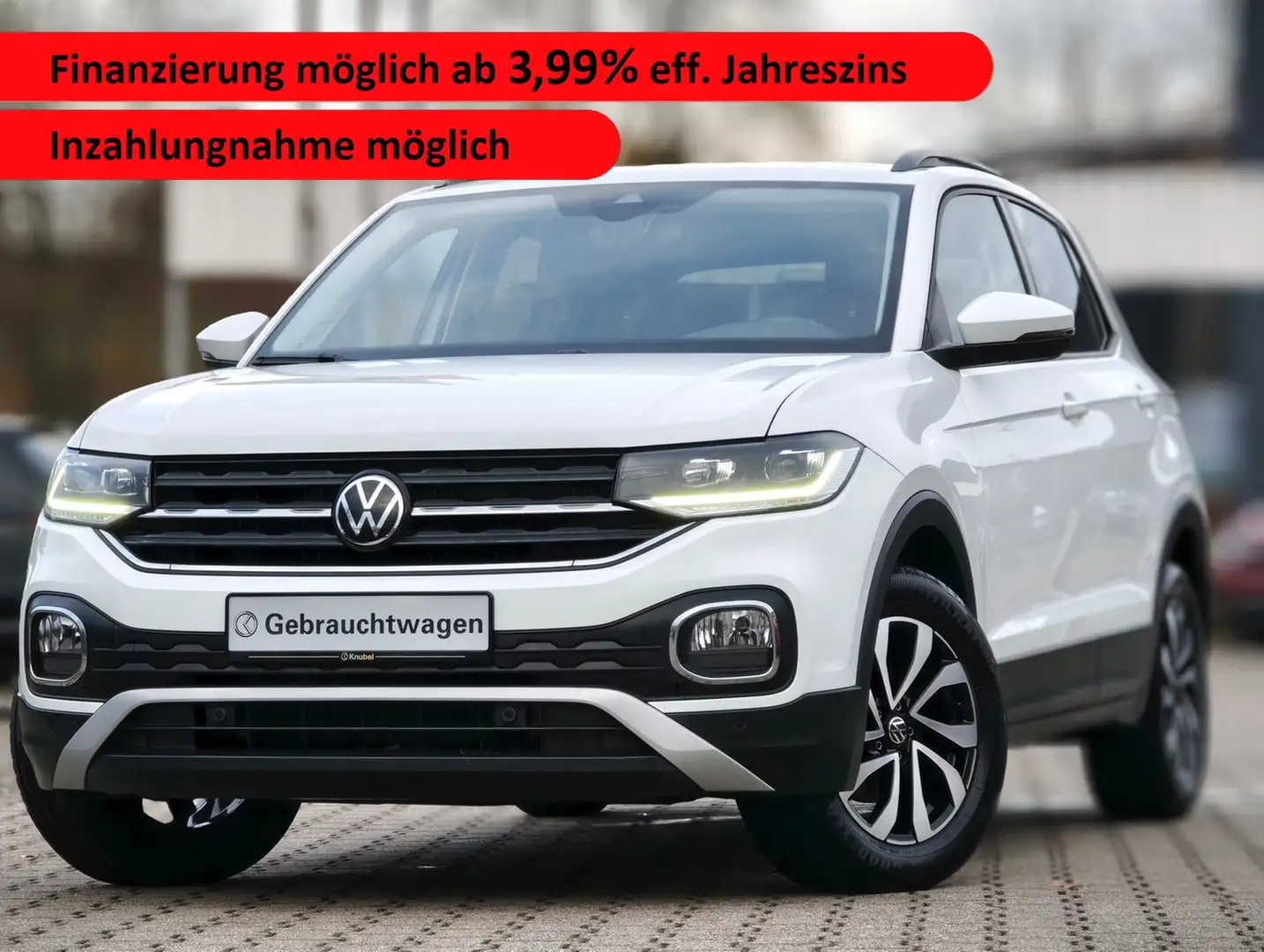 Volkswagen T-Cross ACTIVE 1.0 TSI Nav*LED*ACC*Kamera*SHZ* Blanco - 1