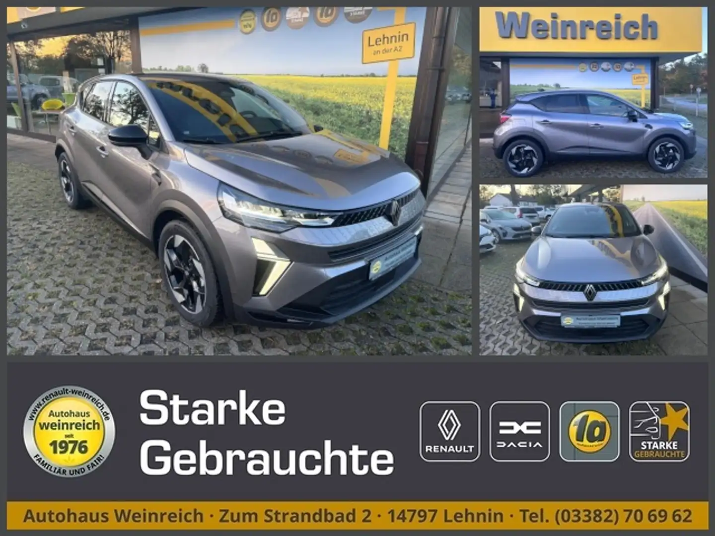 Renault Captur mit Automatik, Sitz- & Lenkradheizung Klima Grau - 1