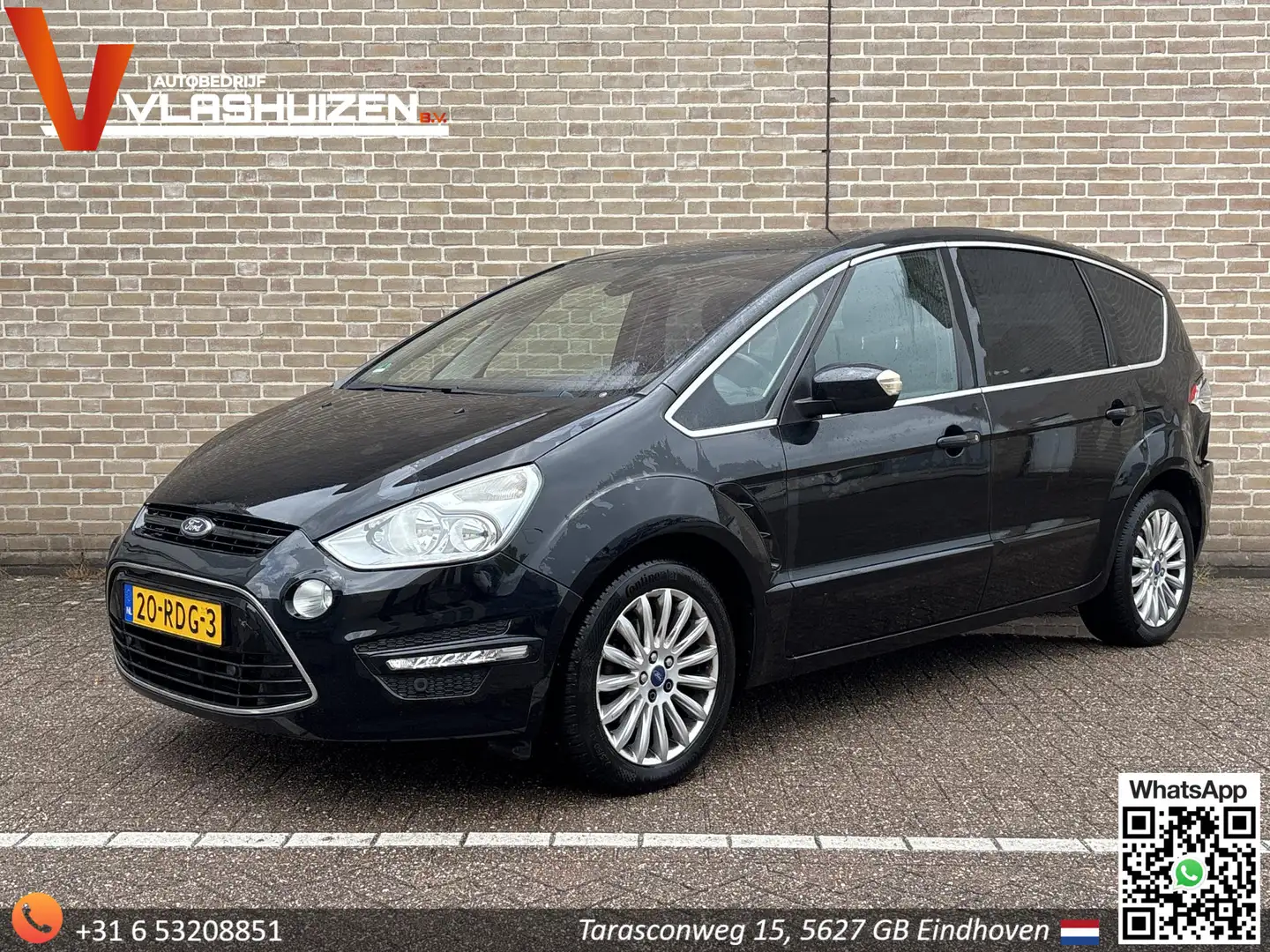Ford S-Max 1.6 EcoBoost Titanium 7p. | Climate | Cruise | Nav Nero - 1