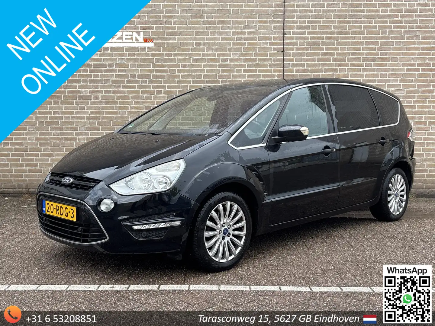Ford S-Max 1.6 EcoBoost Titanium 7p. | Climate | Cruise | Nav Zwart - 1