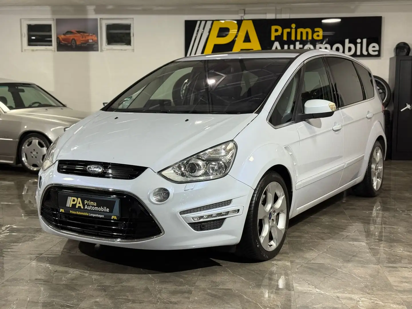 Ford S-Max S-MAX 2.0 TDCI Titanium 7-Sitzer Keyless ACC AHK Weiß - 1