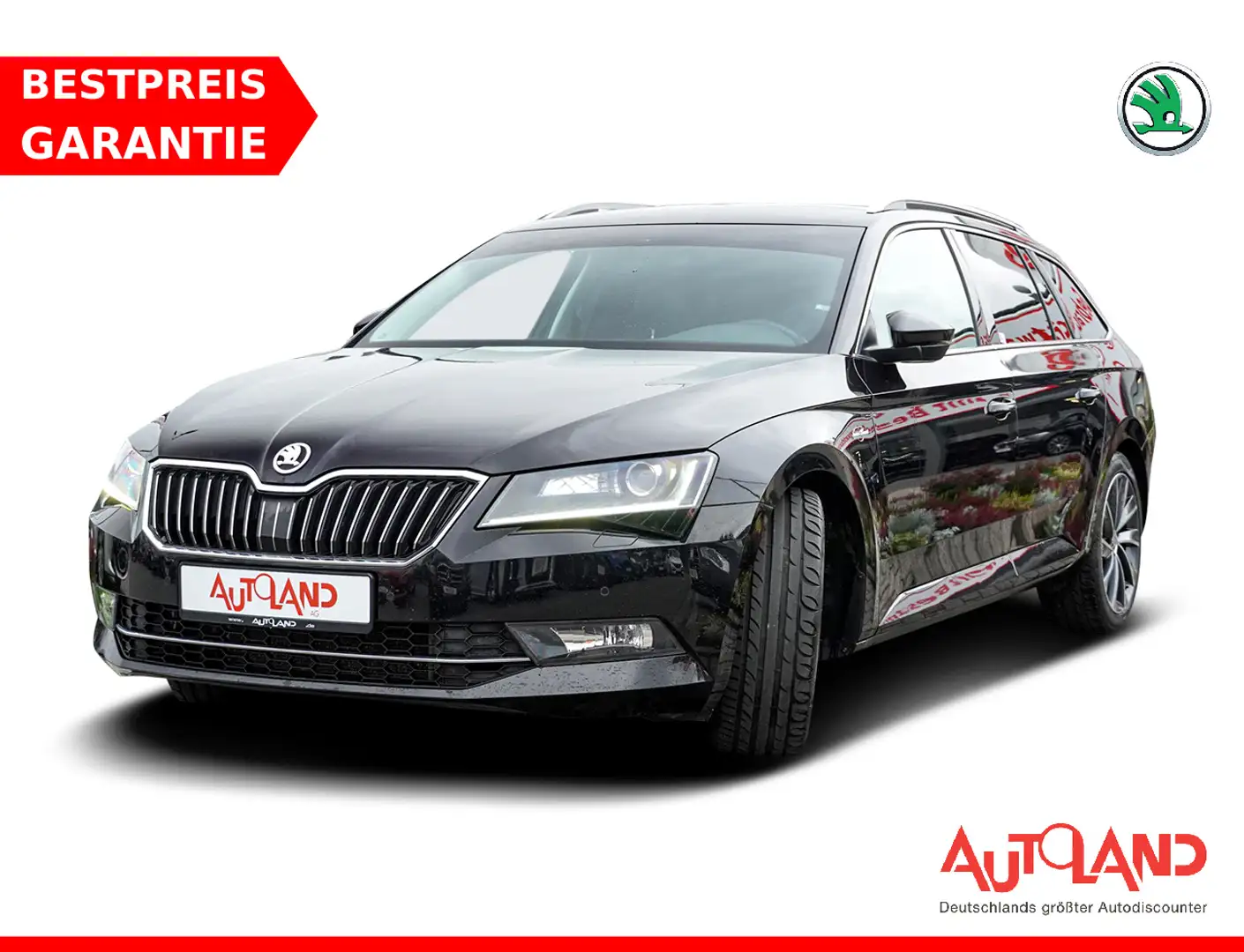 Skoda Superb Combi 2.0 TDI L&K 4x4 Bi-Xenon Navi AHK Schwarz - 1