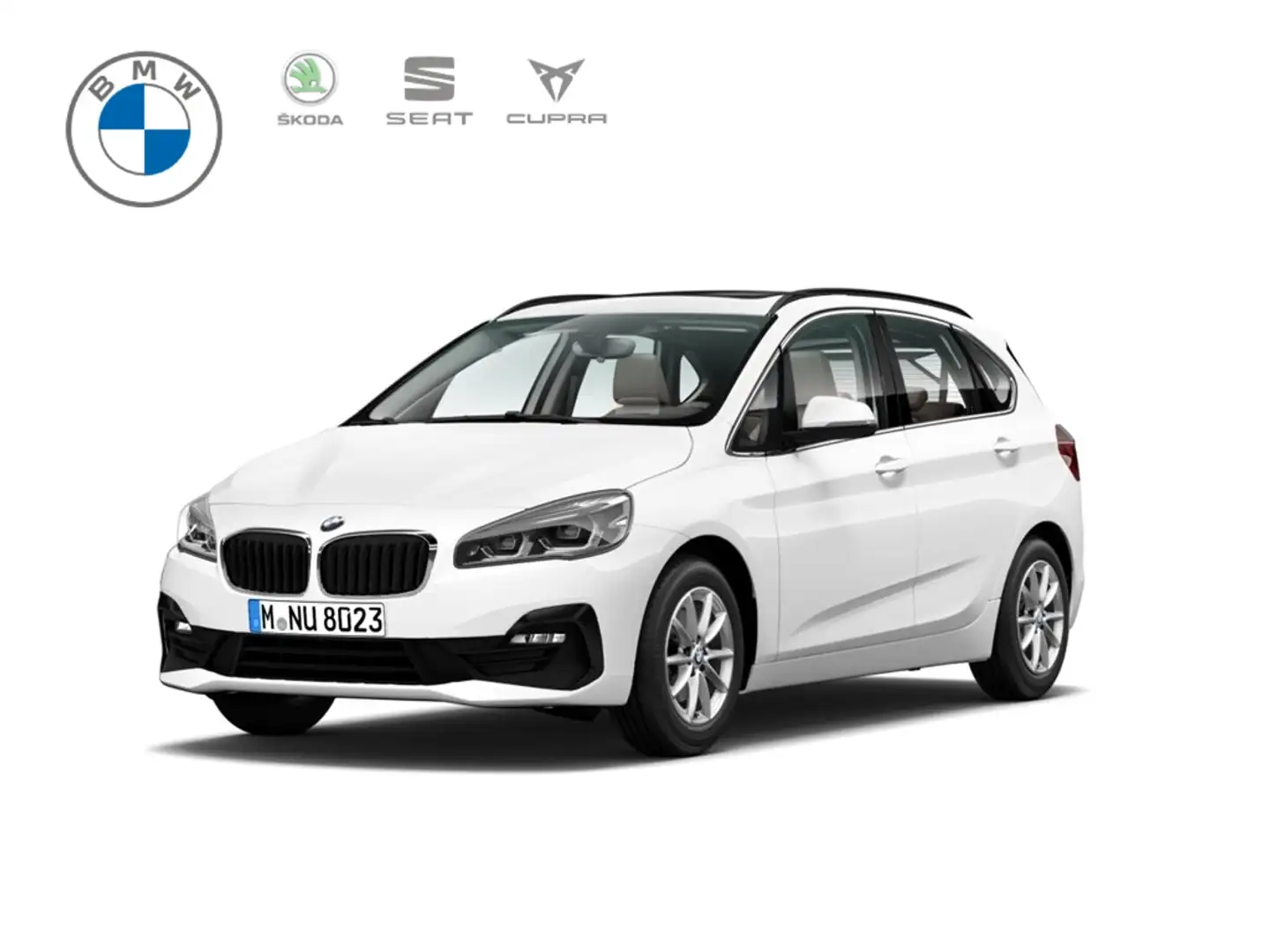 BMW 218 Active Tourer i Luxury Line+HUD+EL. PANODACH+NAVI+ Weiß - 1