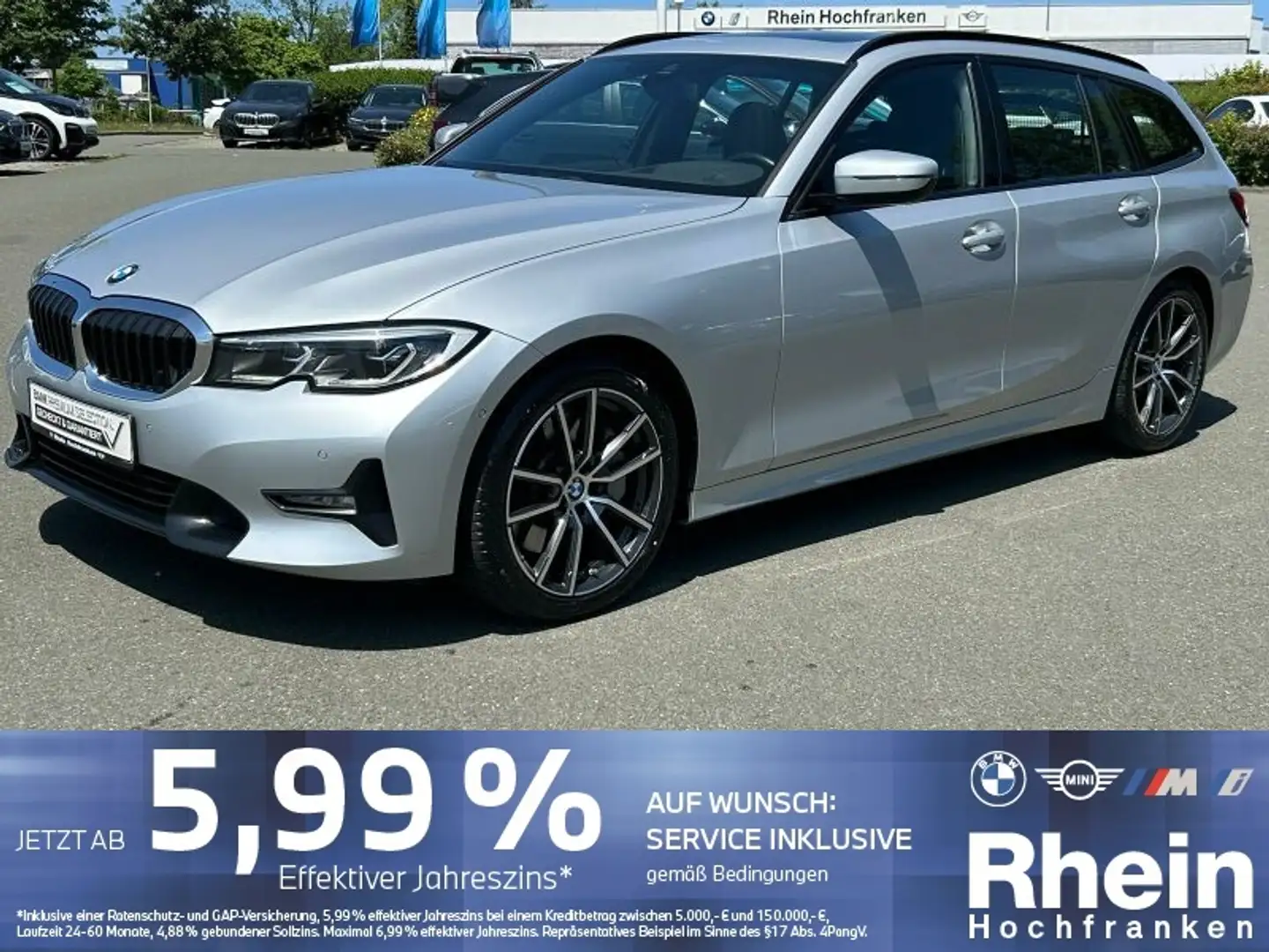 BMW 330 d xDrive Touring Sport Line LASER HUD AHK Silber - 1