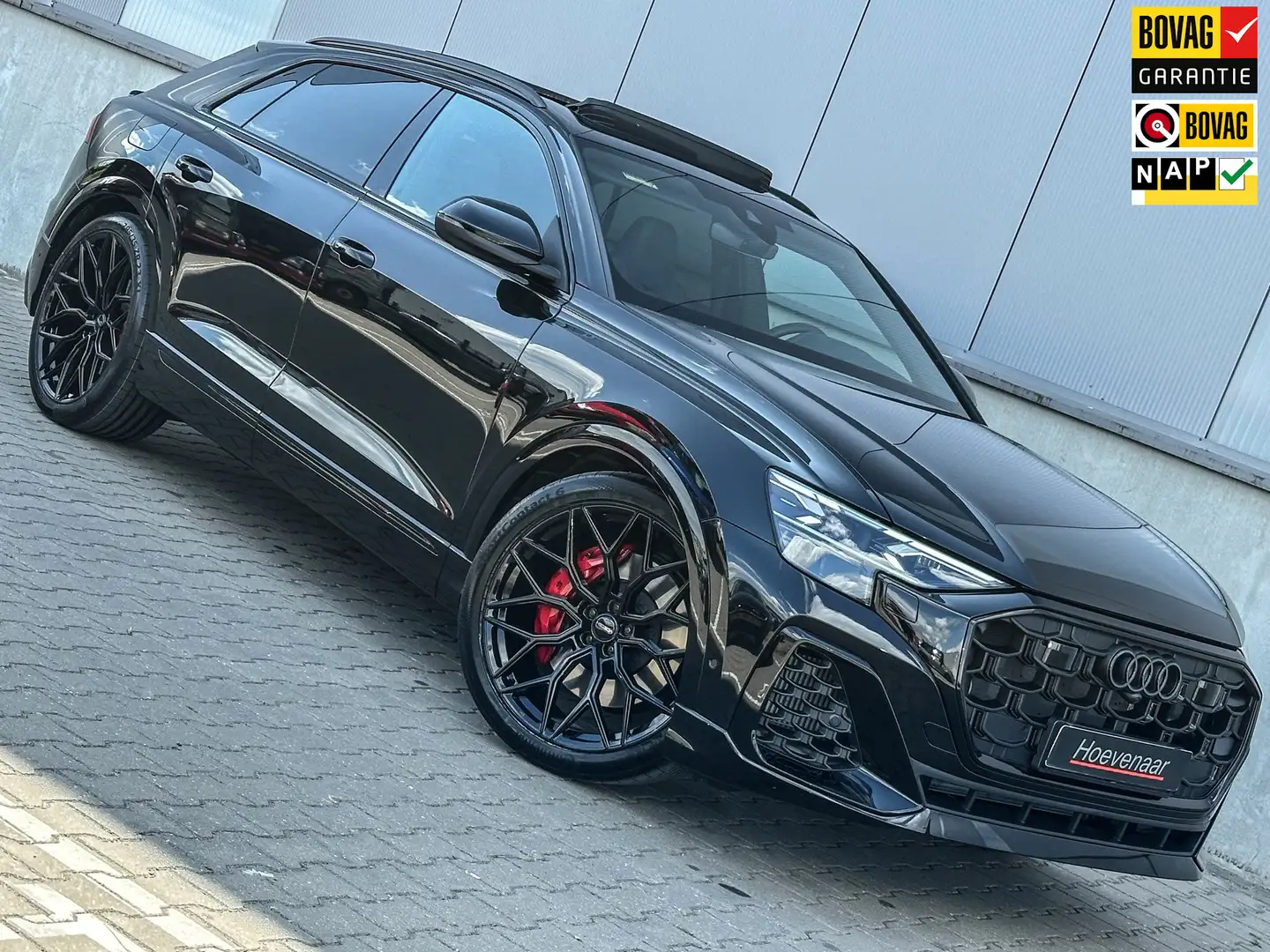 Audi Q8 55 TFSI e 394Pk S line 23Inch Vossen 4Wielbest Rs- Zwart - 1