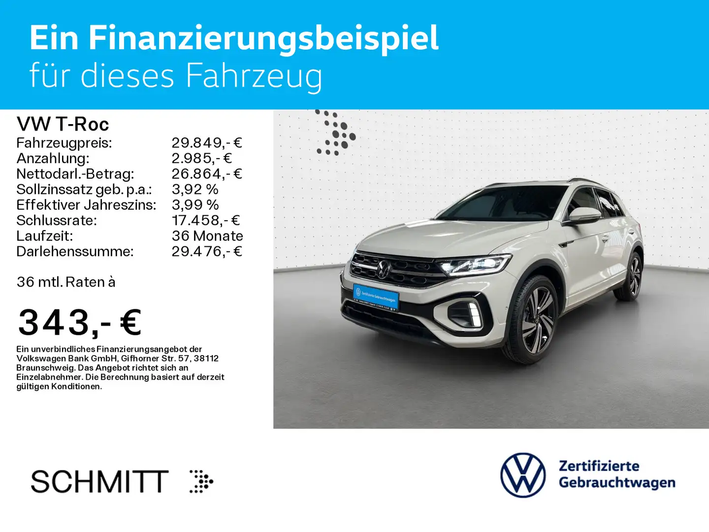 Volkswagen T-Roc 1.5 TSI DSG R-LINE*LED*AHK*PANO*KAMERA*KLI Gris - 2