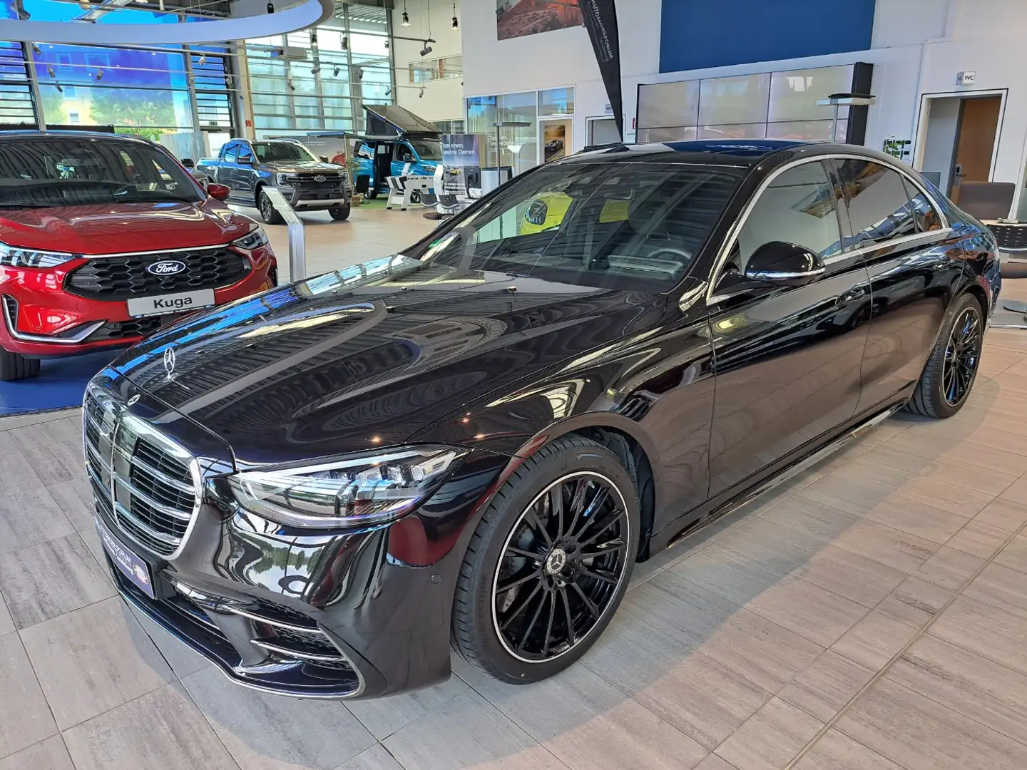 Mercedes-Benz S 580 e 4Matic AMG Line Matrix ACC Pano Luft Navi Negro - 2