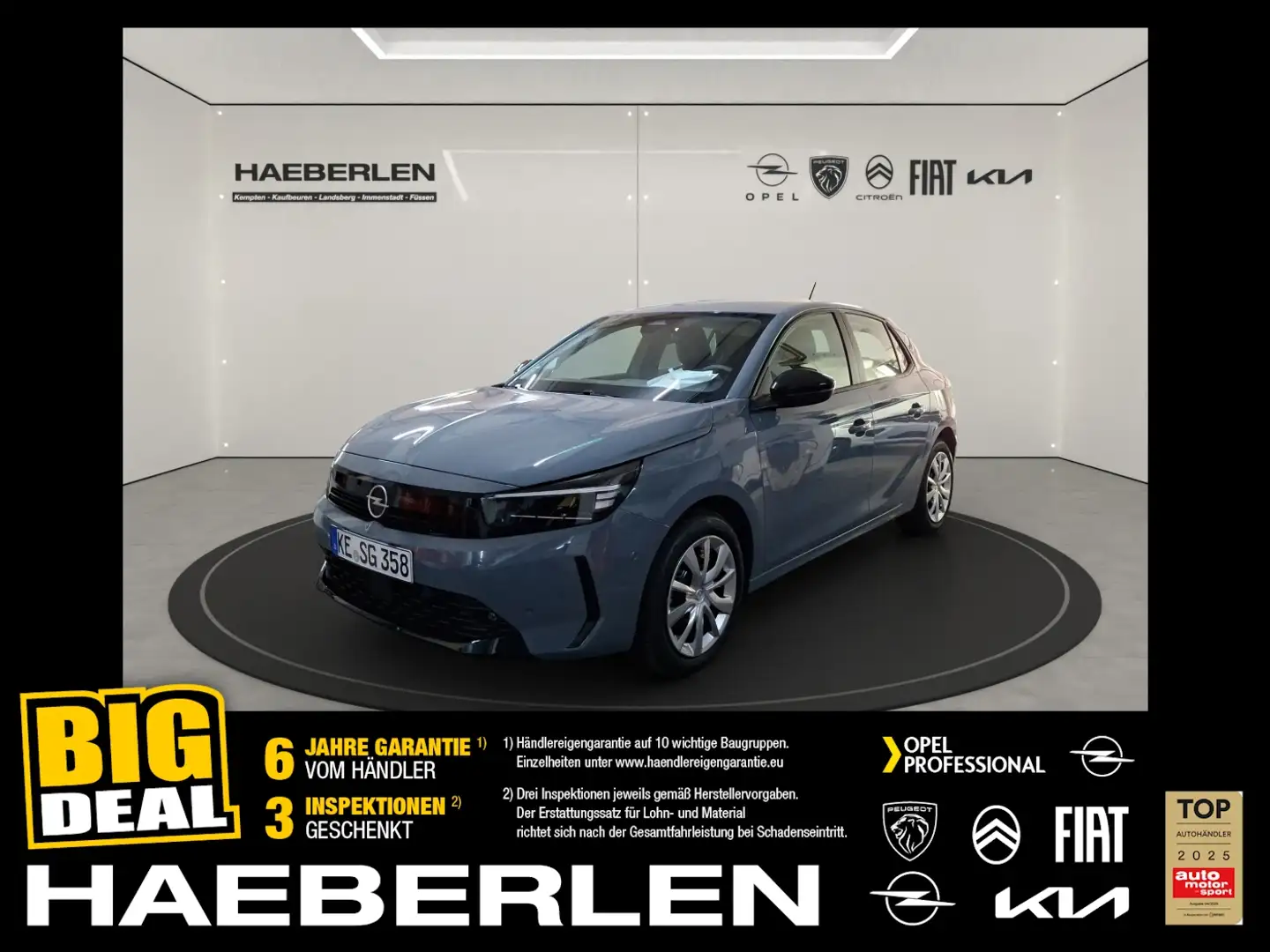 Opel Corsa Edition 130°Kamera*Sitz&Lenkradhz.* Grau - 1