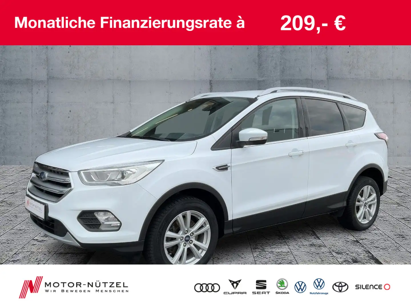 Ford Kuga 2.0 TDCi COOL  NAV+RFK+GRA+NSW+MFA+BT+LM17" Weiß - 1