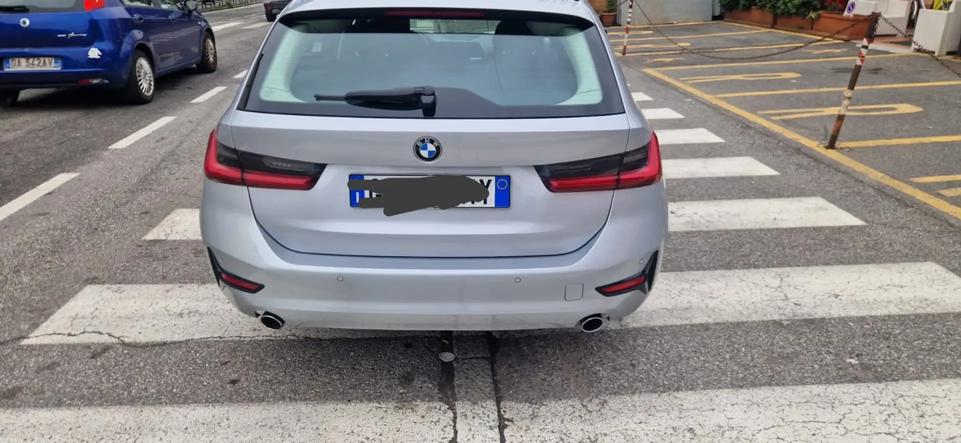 BMW 318 bmw 318d touring cambio semiautomatico station wagon PERFETTA Argent - 2