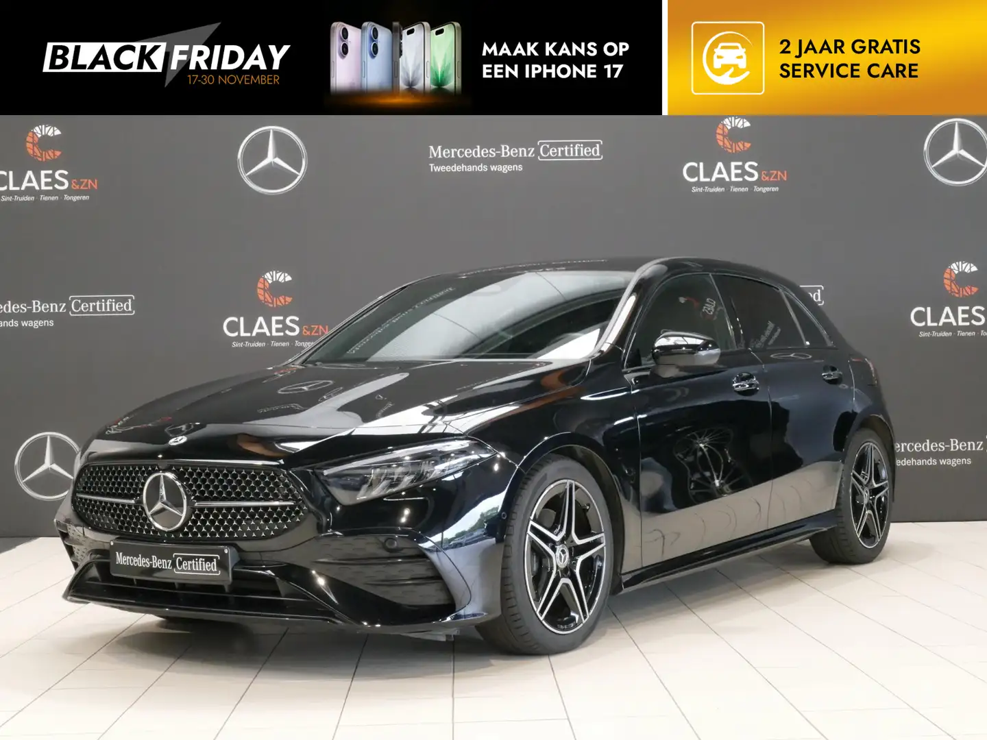 Mercedes-Benz A 180 180d AMG Line DOS 7468 + 2x Onderhoud! Noir - 1