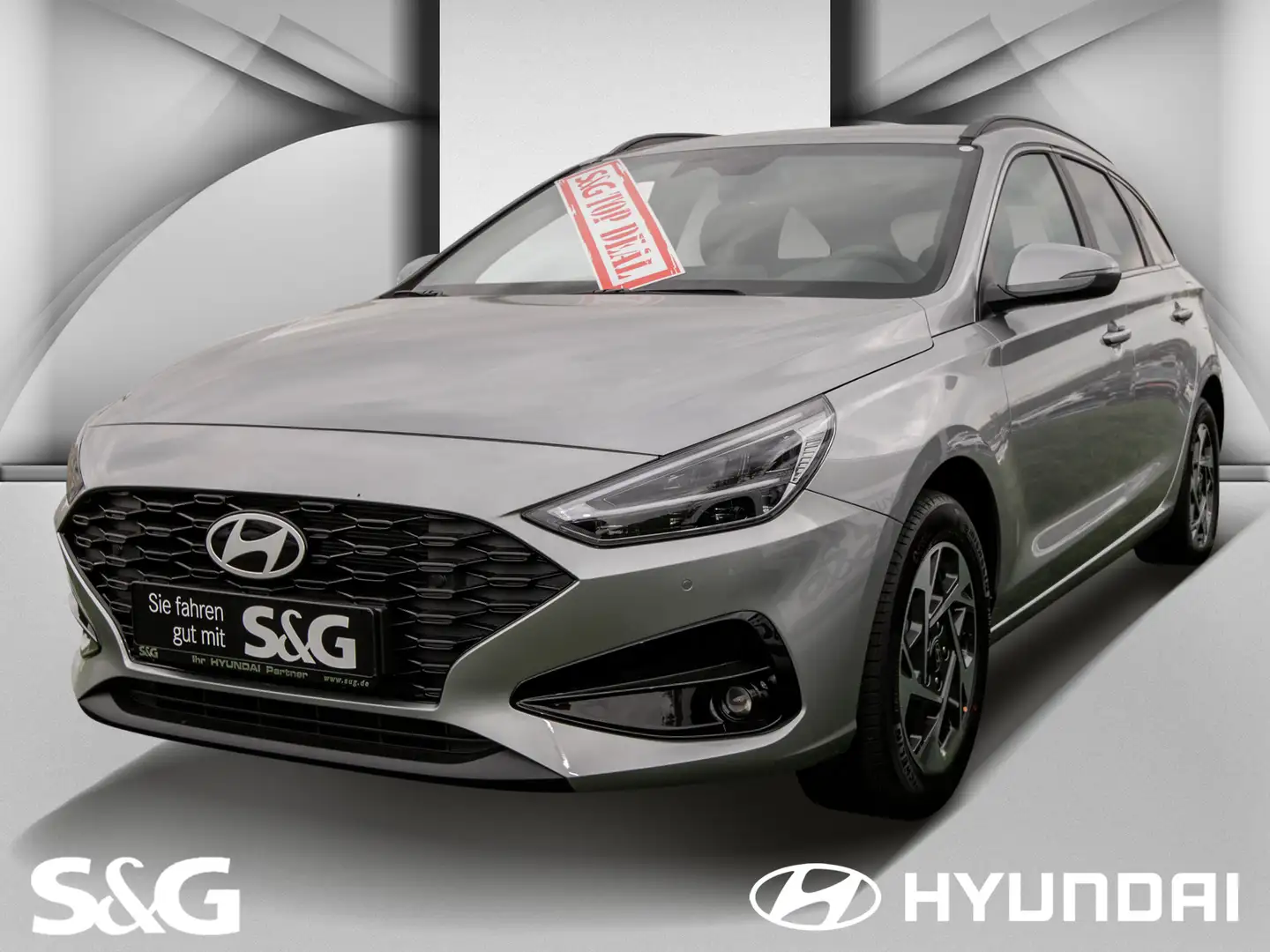 Hyundai i30 KOMBI+KAMERA+LED+NAVI+SHZ+LENKRADHZG.+SOFORT Zilver - 1
