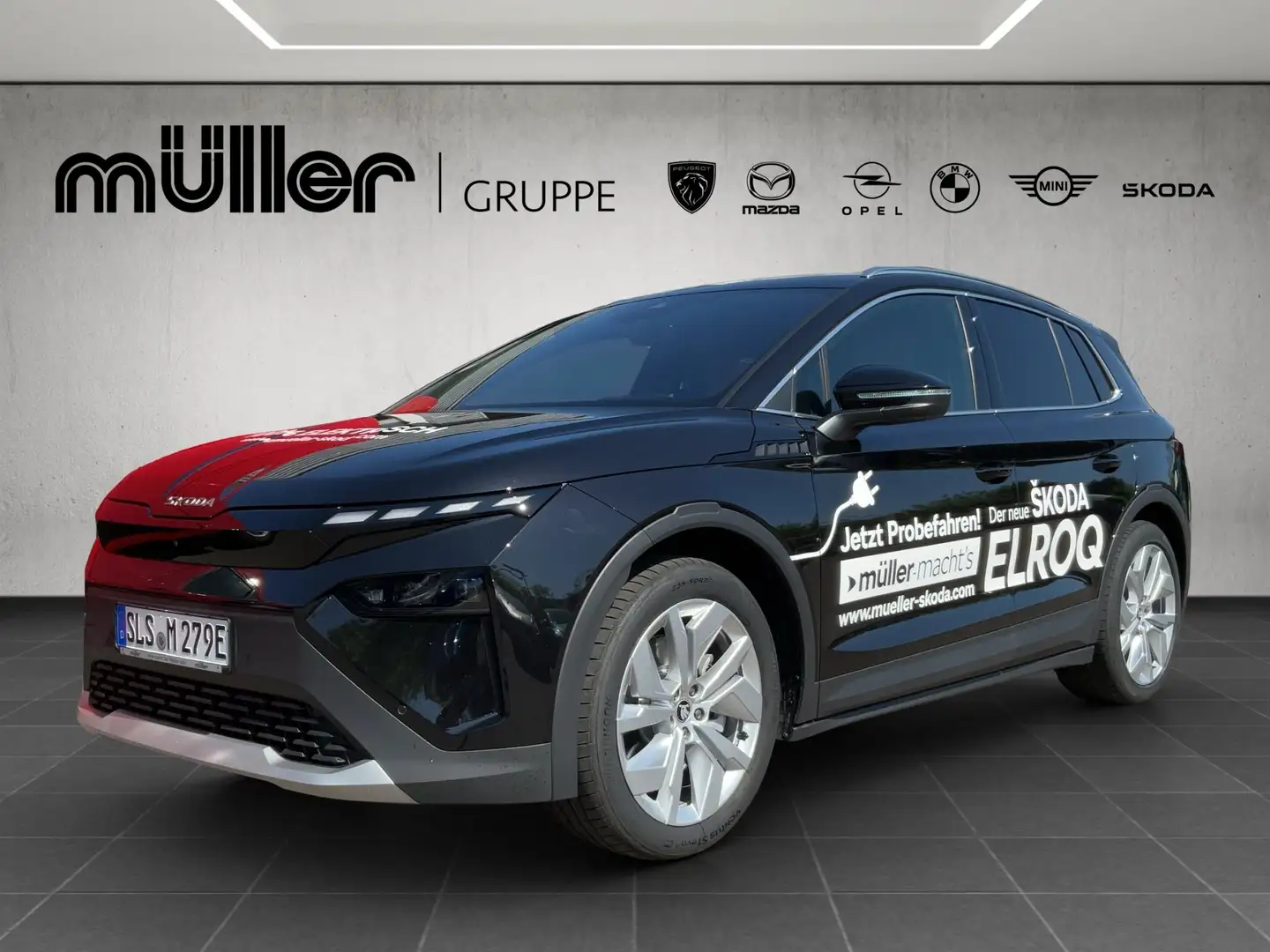 Skoda Sonstige Elroq Alpha 82 kWh Batterie Elektromotor 210 kW 1- Schwarz - 1