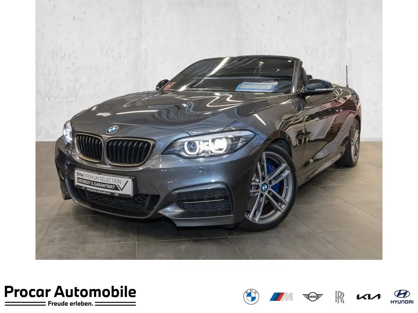 BMW 240 M240i Cabrio HK HiFi DAB WLAN Navi Prof. Shz Gris - 1