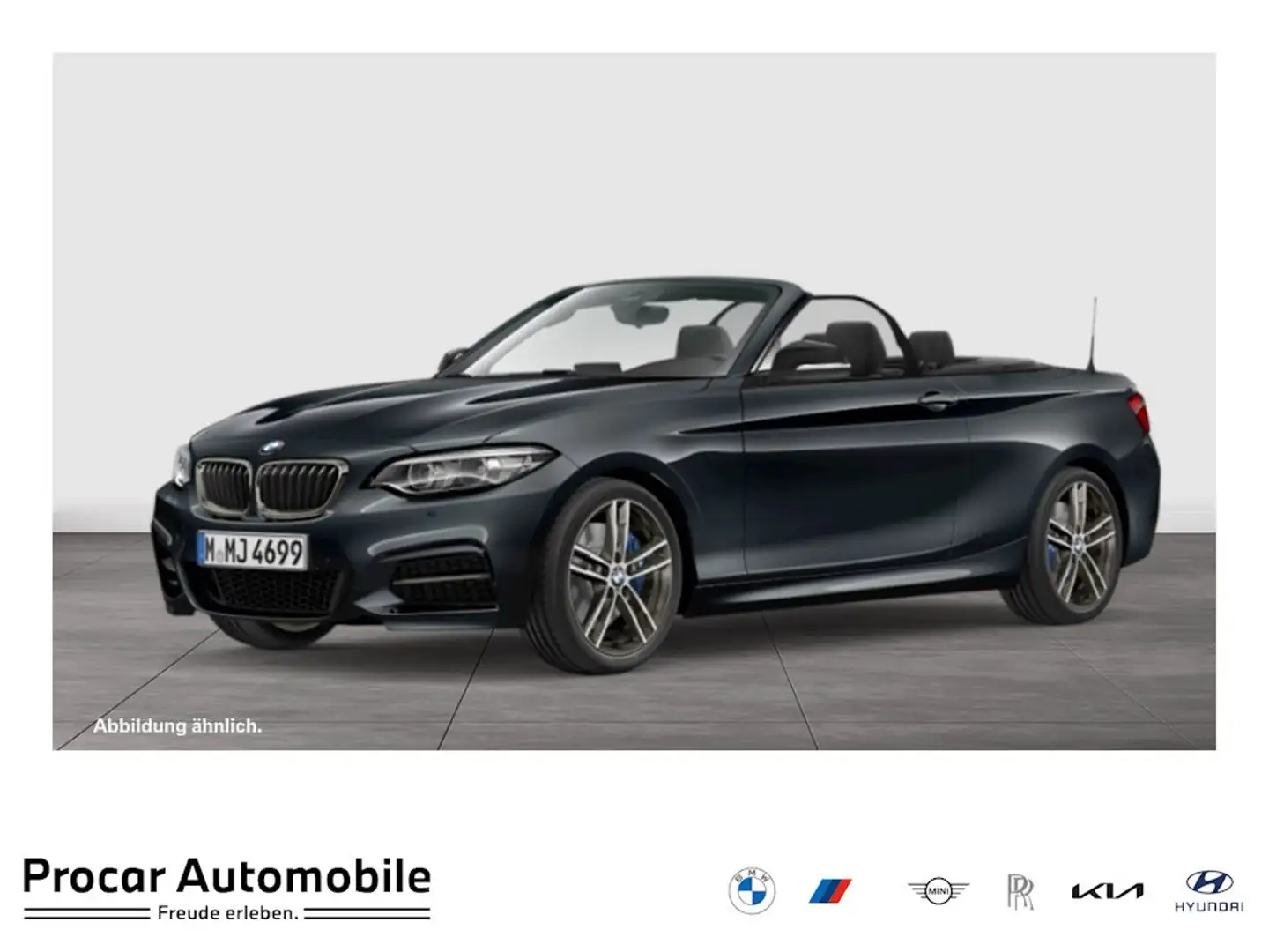 BMW 240 M240i Cabrio HK HiFi DAB WLAN Navi Prof. Shz Grau - 1