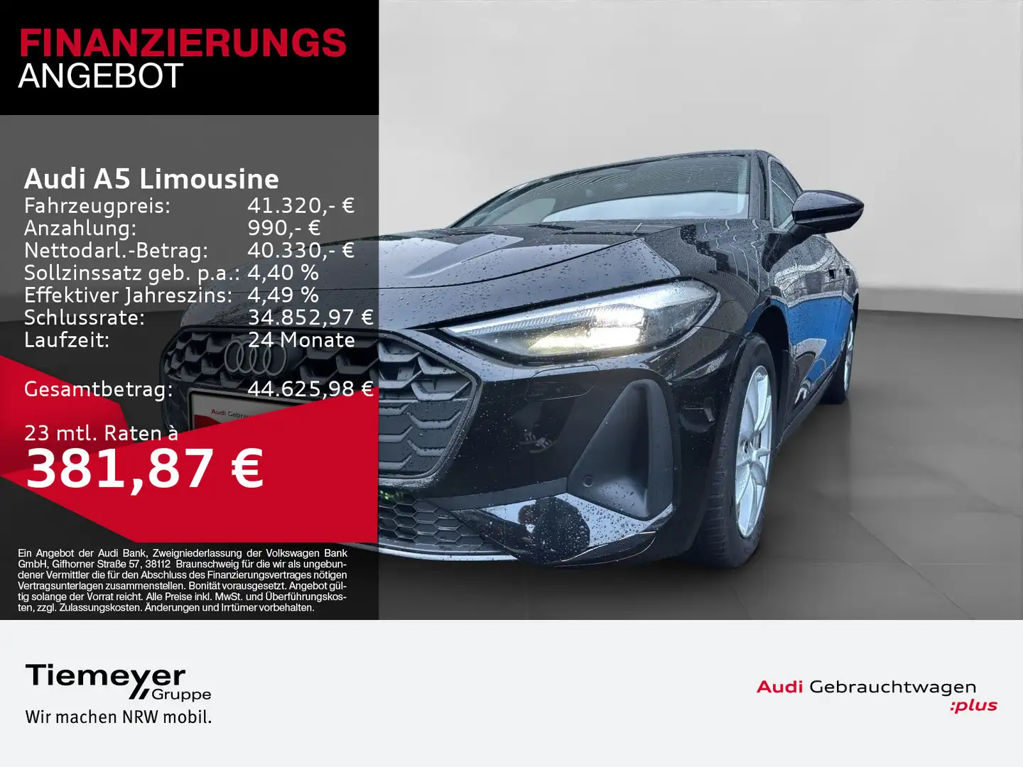 Audi A5 A5 Limo TDI LM18 LEDER KAMERA SITZH Schwarz - 1
