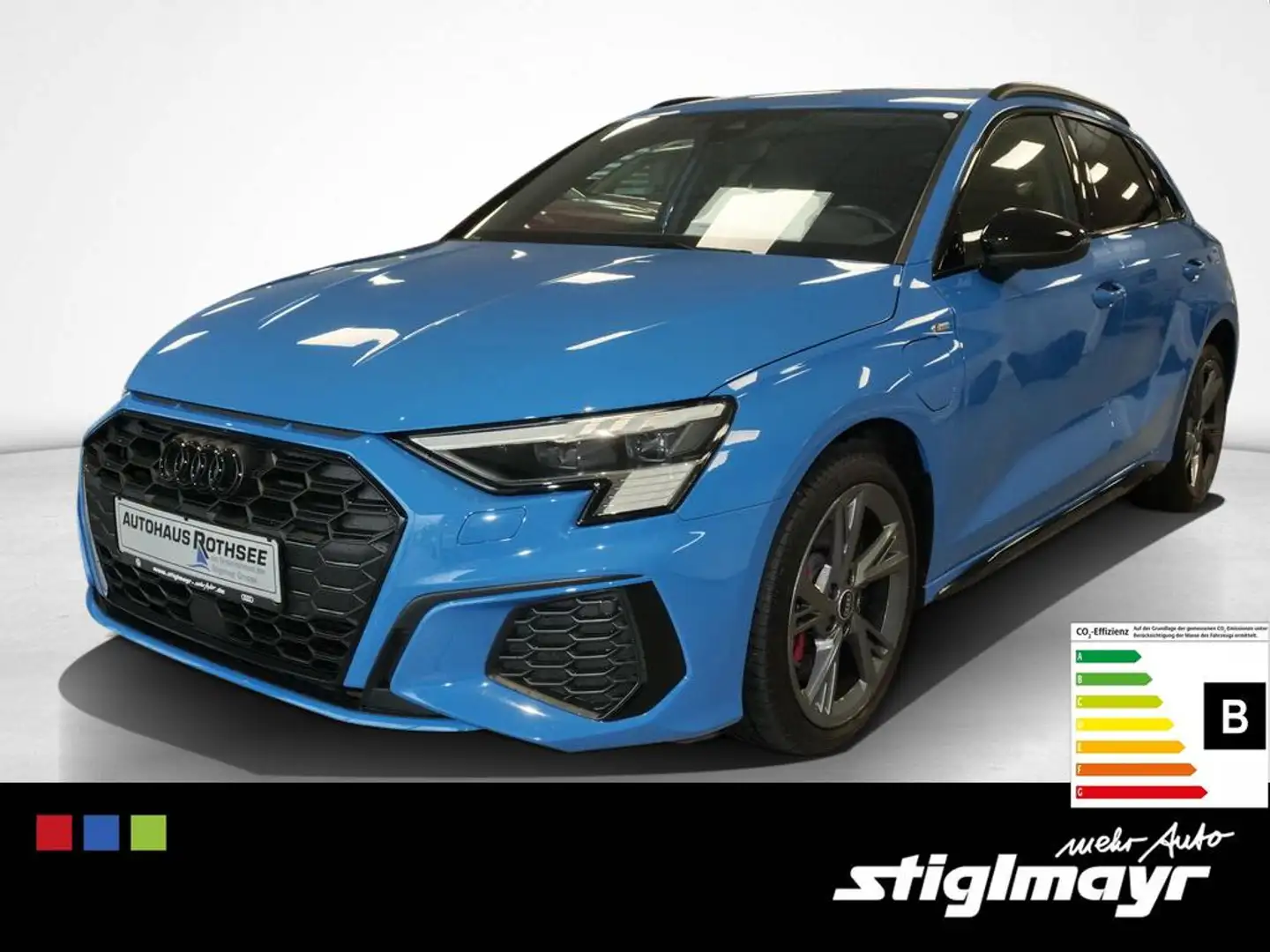 Audi A3 S-line 45 TFSIe ACC+MATRIX+NAVI+VC Azul - 1