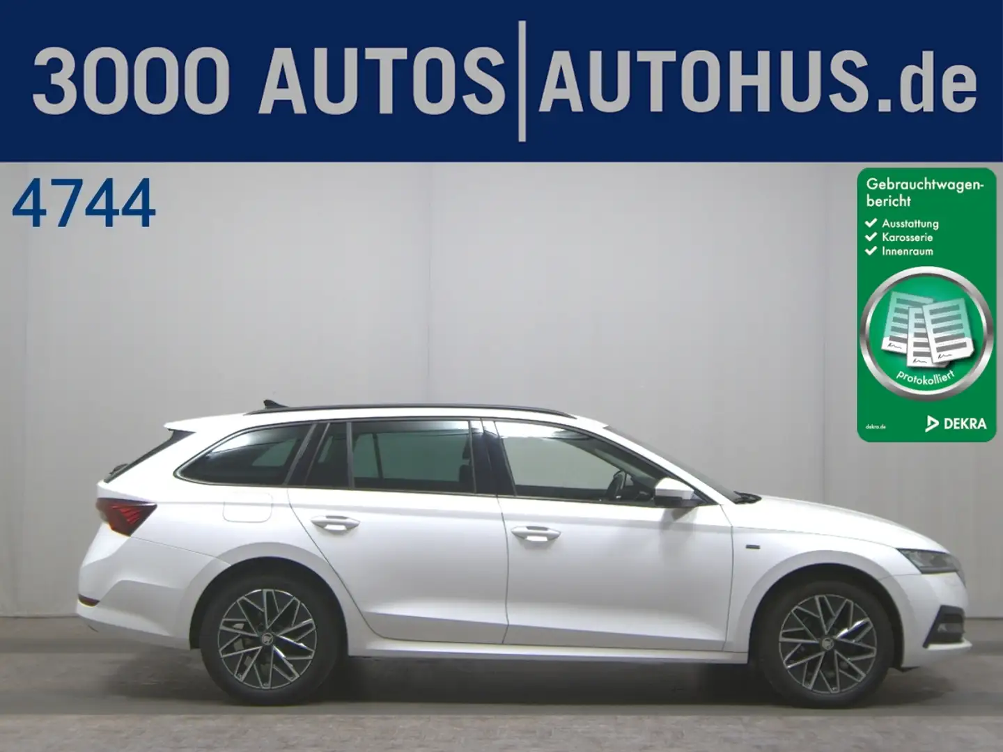 Skoda Octavia Kombi 2.0 TDI Clever Navi vc LED AHK RfK Wit - 1