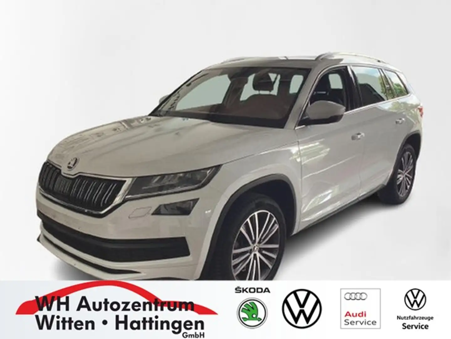 Skoda Kodiaq 2.0 TDI DSG 4x4 L&K NAVI AHK AREAVIEW LED ACC Weiß - 1