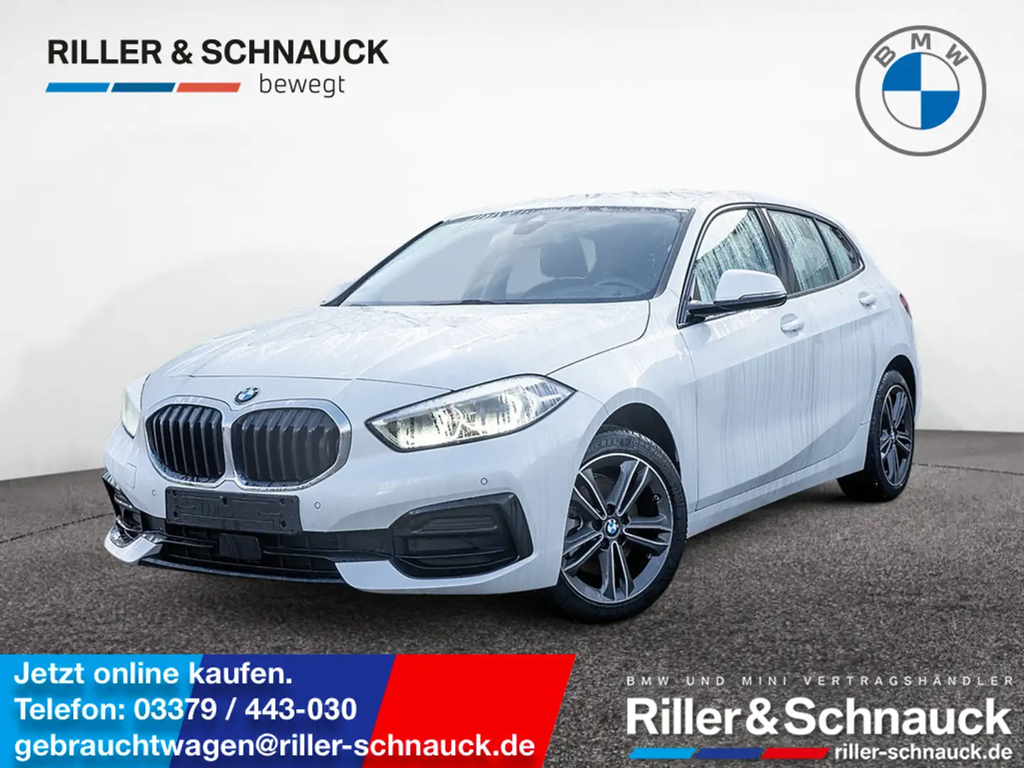 BMW 118 i Sport Line NAVI HAGELSCHADEN HUD LED Weiß - 1