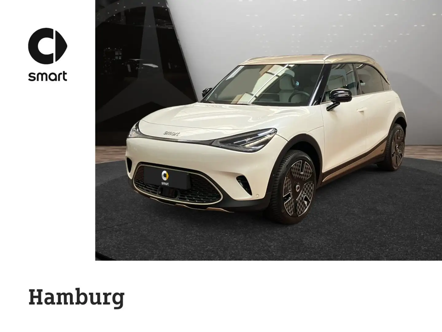 smart #1 Launch Edition SHZ Pano Spurh Navi Leder Tempom Weiß - 1