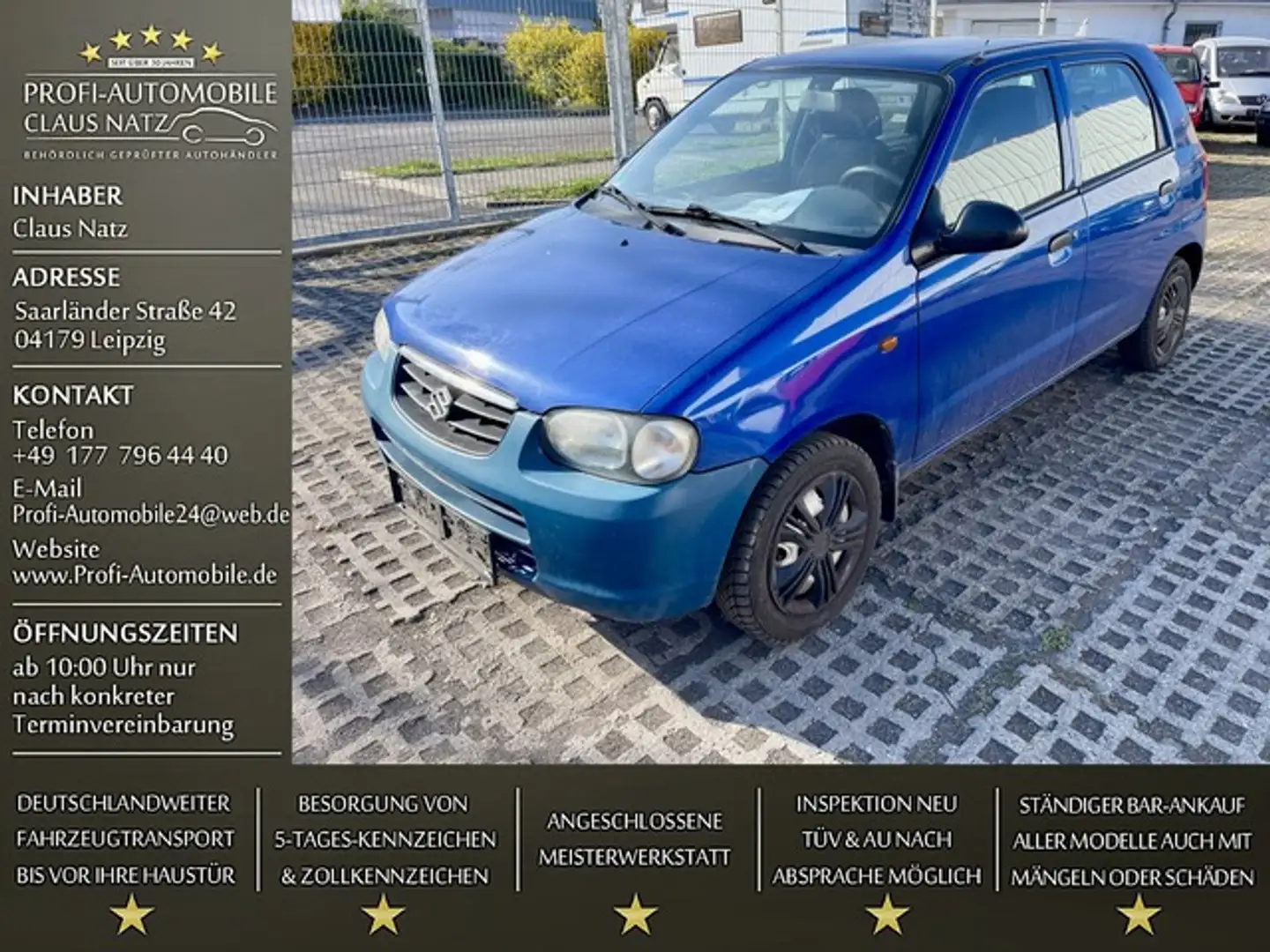 Suzuki Alto*Servo*ZV*EFH*ALUS*Abfahrbereit* Blau - 1
