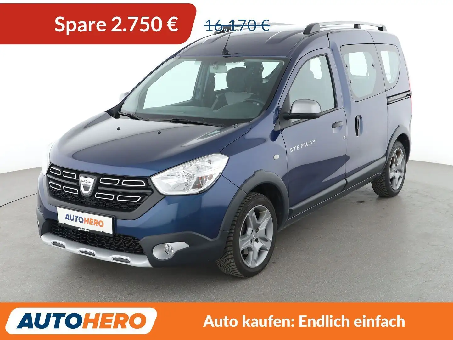 Dacia Dokker 1.3 TCe Stepway Plus*NAVI*TEMPO*CAM*PDC*SHZ*KLIMA* Blau - 1
