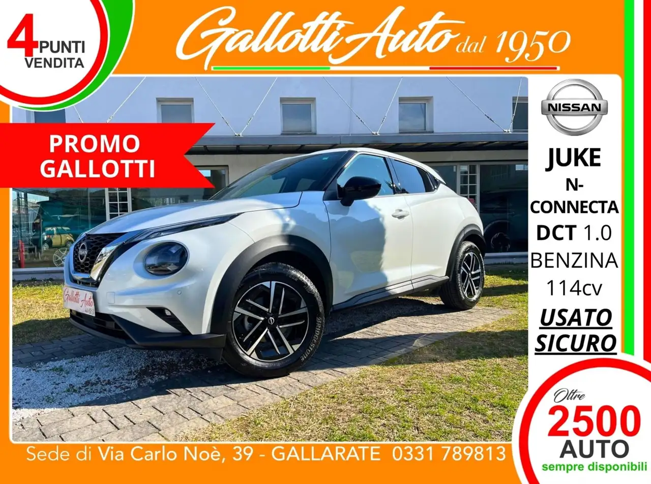 Nissan Juke 1.0 dig-t N-Connecta 114cv dct PRMO GALLOTTI
