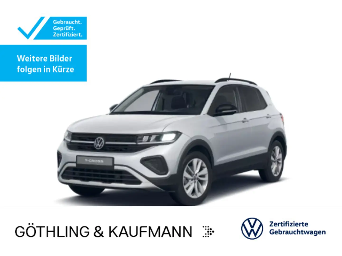 Volkswagen T-Cross Life GOAL 1.0 TSI*NAVI*LED*SHZ*PDC*ACC*A Silber - 1