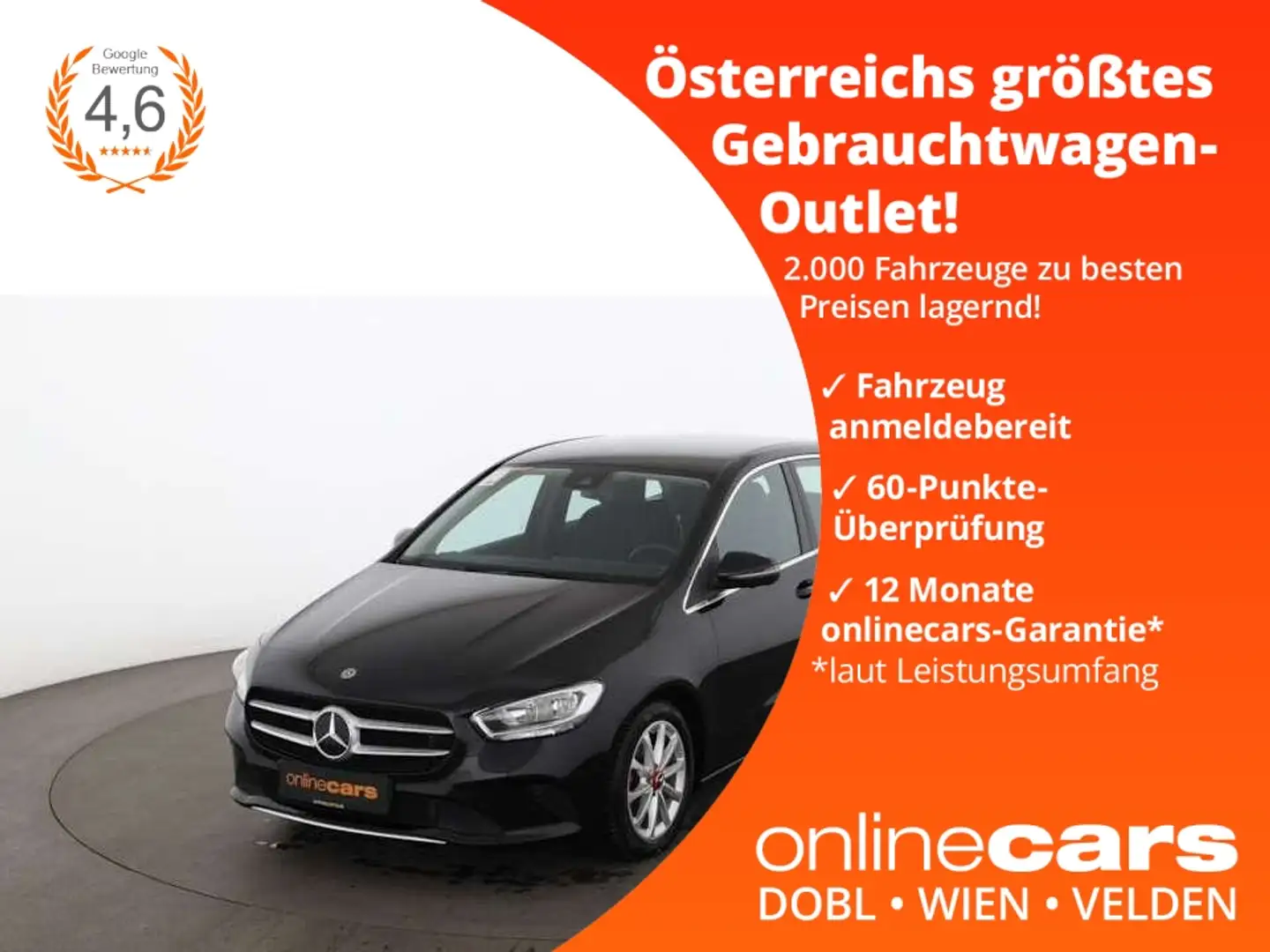 Mercedes-Benz B 180 d Progressive Aut 360-CAM LEDER NAVI SITZHZG Negro - 1