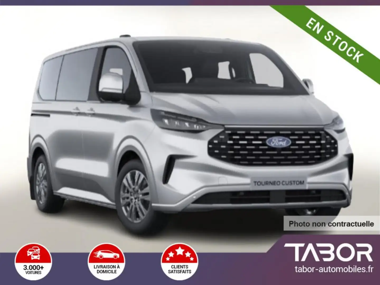 Ford Tourneo Custom 2.0 TDCi 170 Aut Tit 320 L1 Argent - 1