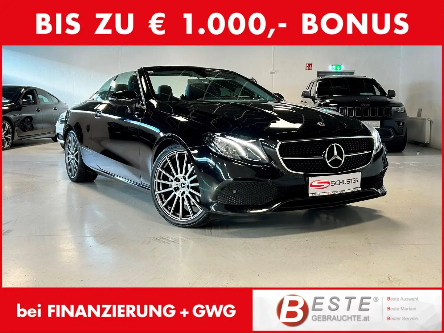Mercedes-Benz E 220 d Cabriolet Schwarz - 1