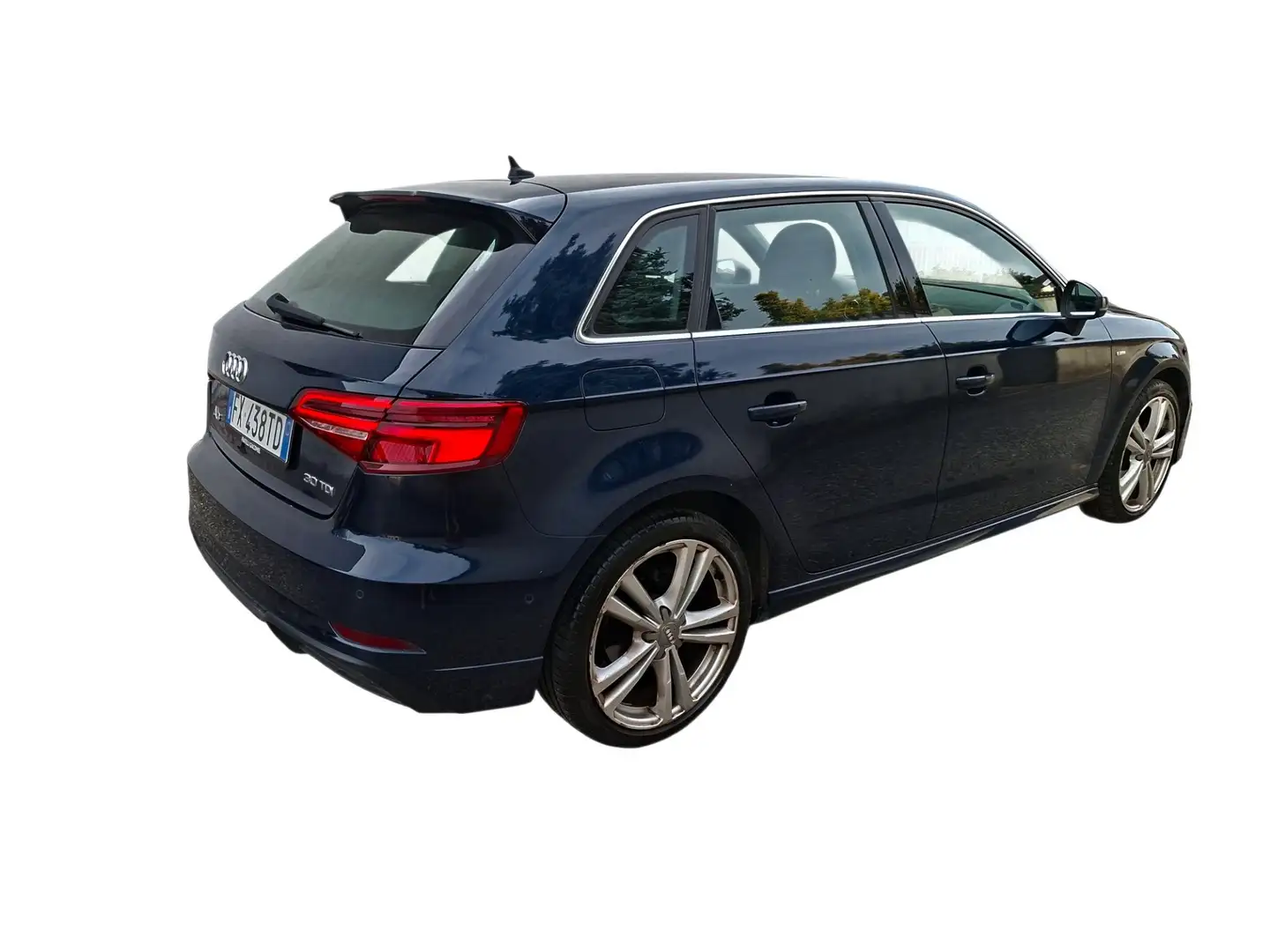 Audi A3 SPB 30 TDI S-Tronic Admired *S-Line* Bleu - 2