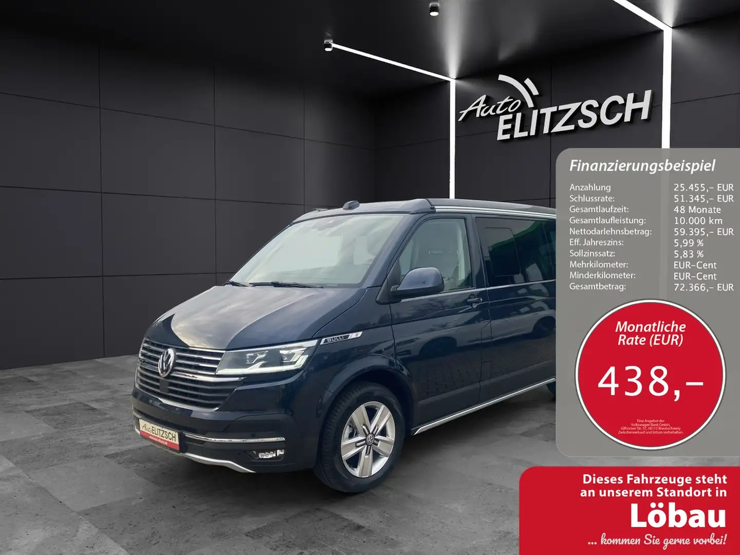 Volkswagen T6 California T6.1 TDI DSG Ocean 4M Standhzg. Navi ACC RFK LED Albastru - 1