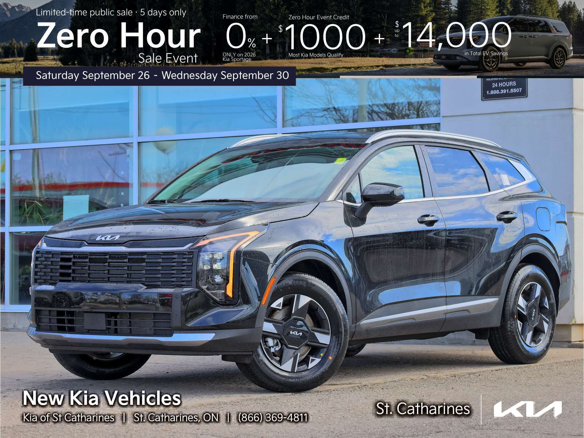 Black 2026 Kia Sportage SUV / Crossover All-Wheel Drive Automatic