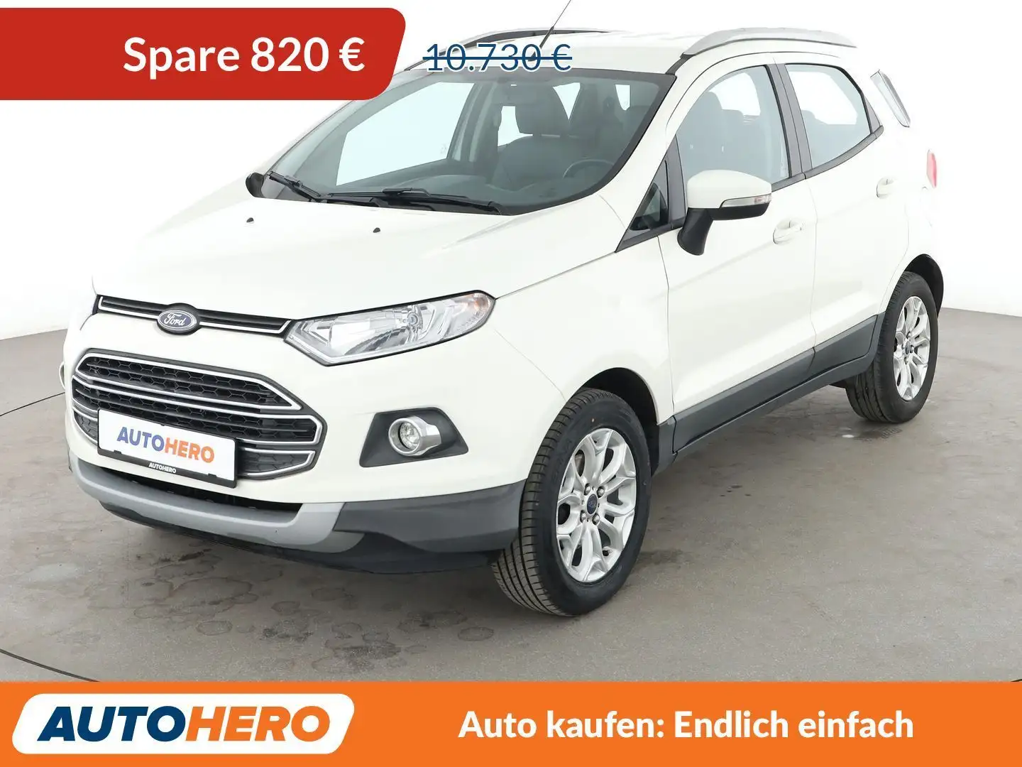 Ford EcoSport 1.0 EcoBoost Titanium*SHZ*AHK*KLIMA*GARANTIE* Weiß - 1