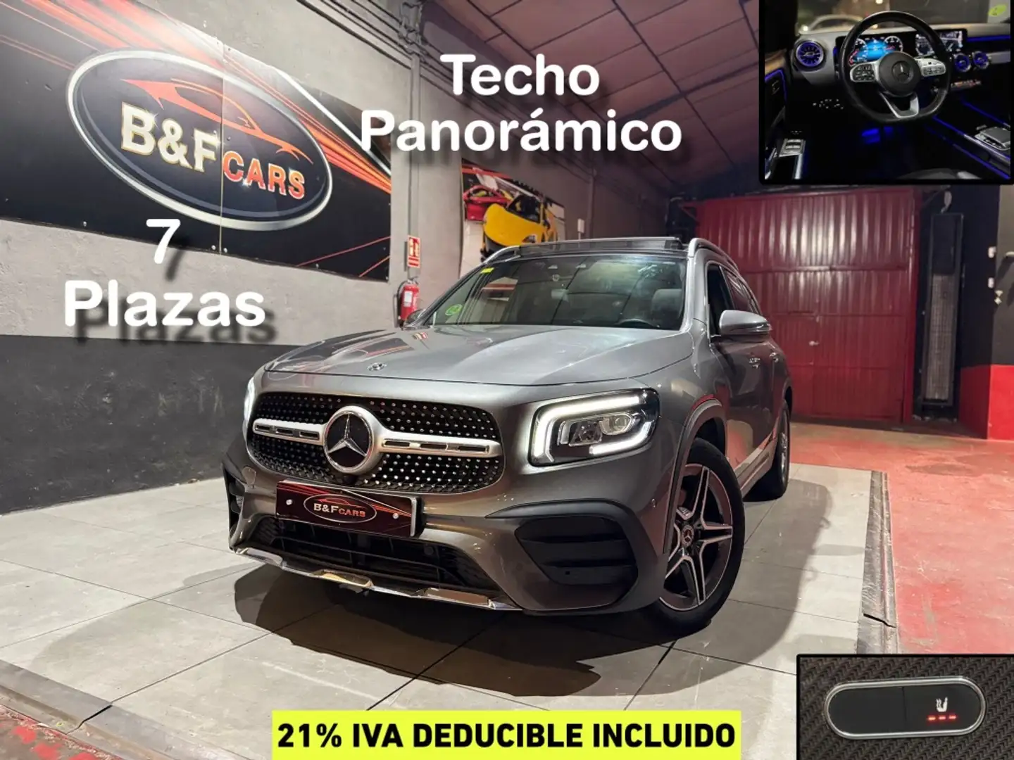 Mercedes-Benz GLB 200 200d 8G-DCT 7 plazas Gris - 1