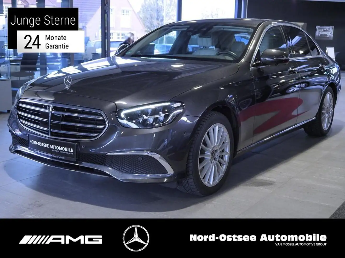 Mercedes-Benz E 450 EXCLUSIVE 4M DISTRONIC STANDH. AHK 360 SHD Grau - 1