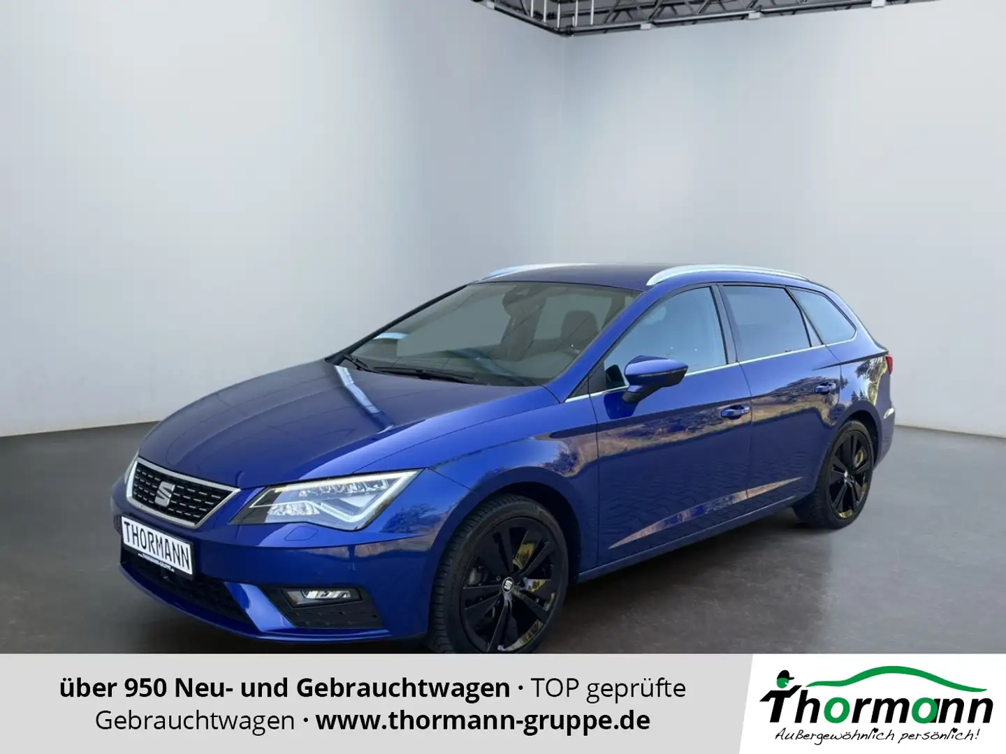 SEAT Leon 1.4 Xcellence TSI ST ACT Matrix ACC AUT LED Blauw - 1
