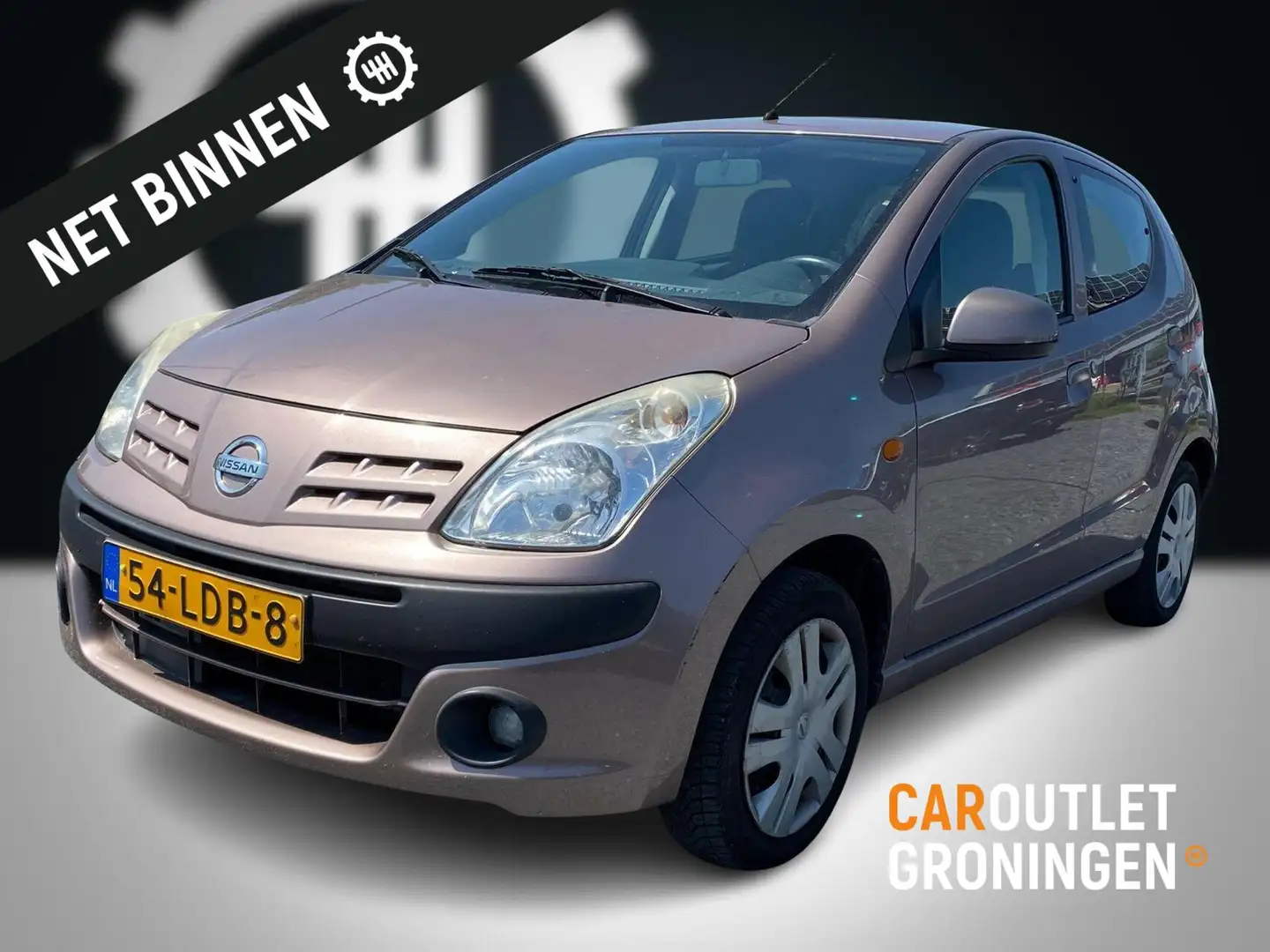 Nissan Pixo 1.0 Look 5D | BJ 2010 | AIRCO | APK 16-01-2026 Beige - 1