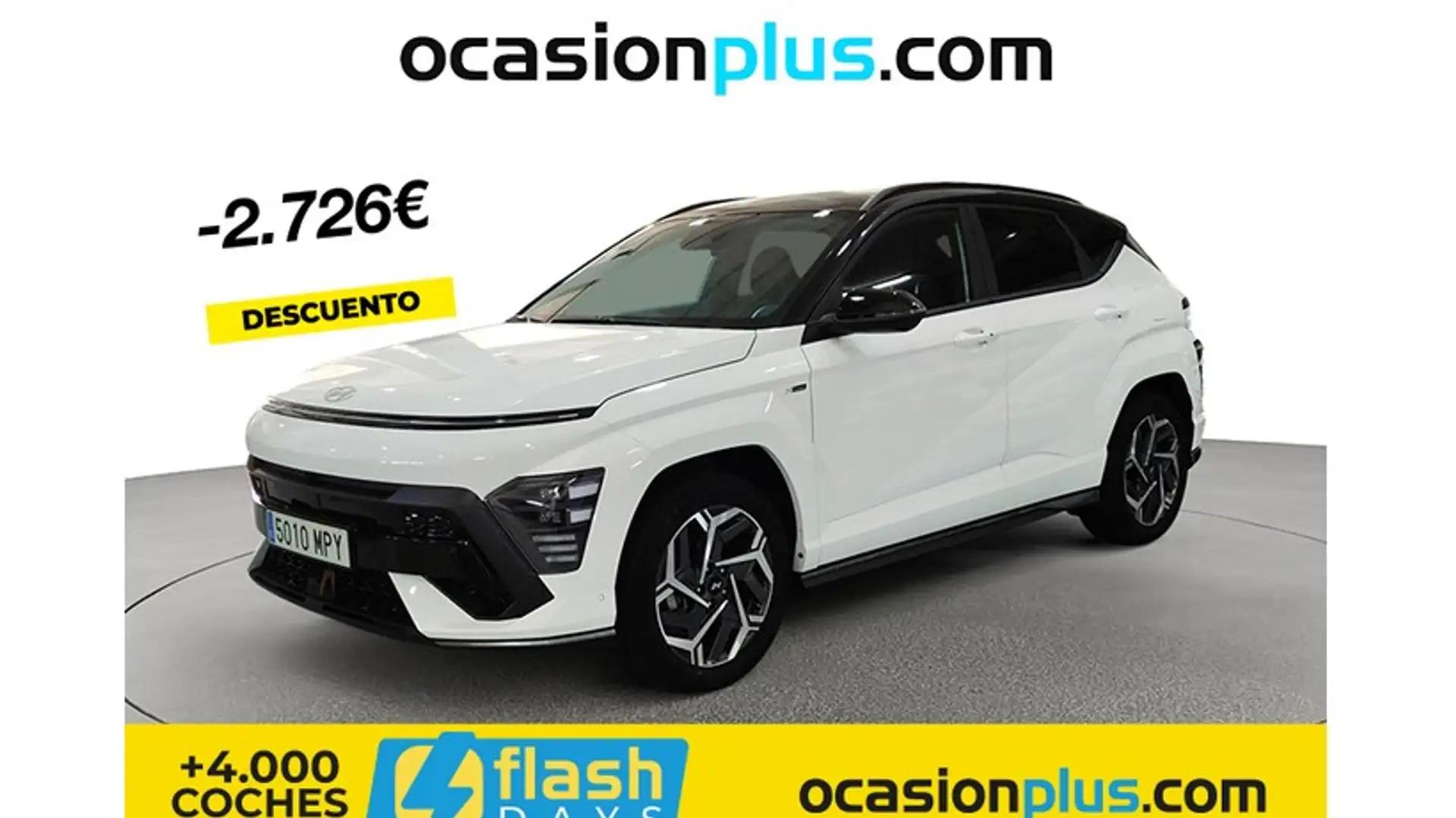 Hyundai KONA HEV 1.6 GDI Nline DT Blanc - 1
