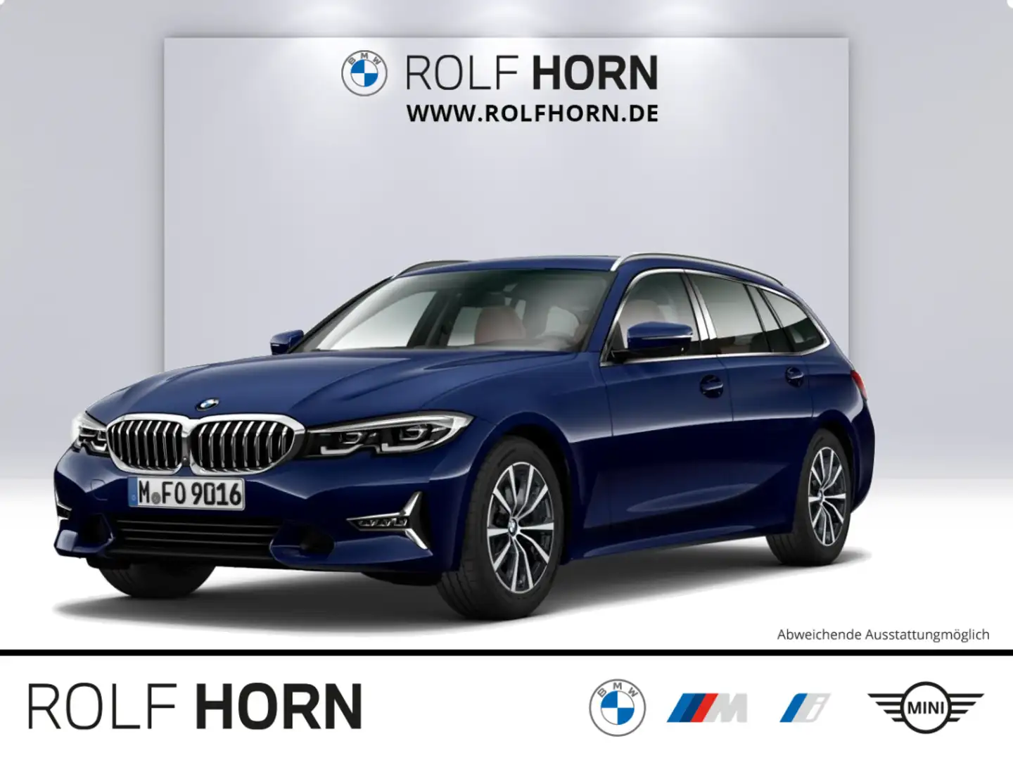 BMW 330 d xDrive Touring Luxury Line HUD LED RKam NAV Blau - 1