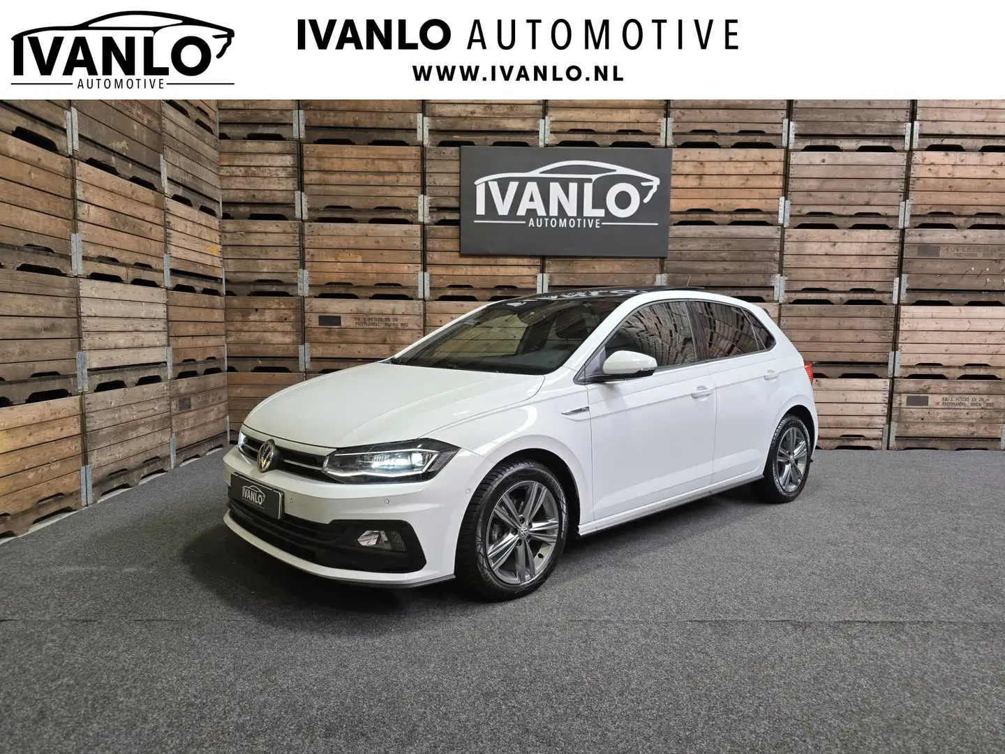 Volkswagen Polo 1.0 TSI Highline Business R Pano LED VCP NAVI CLIM Wit - 1