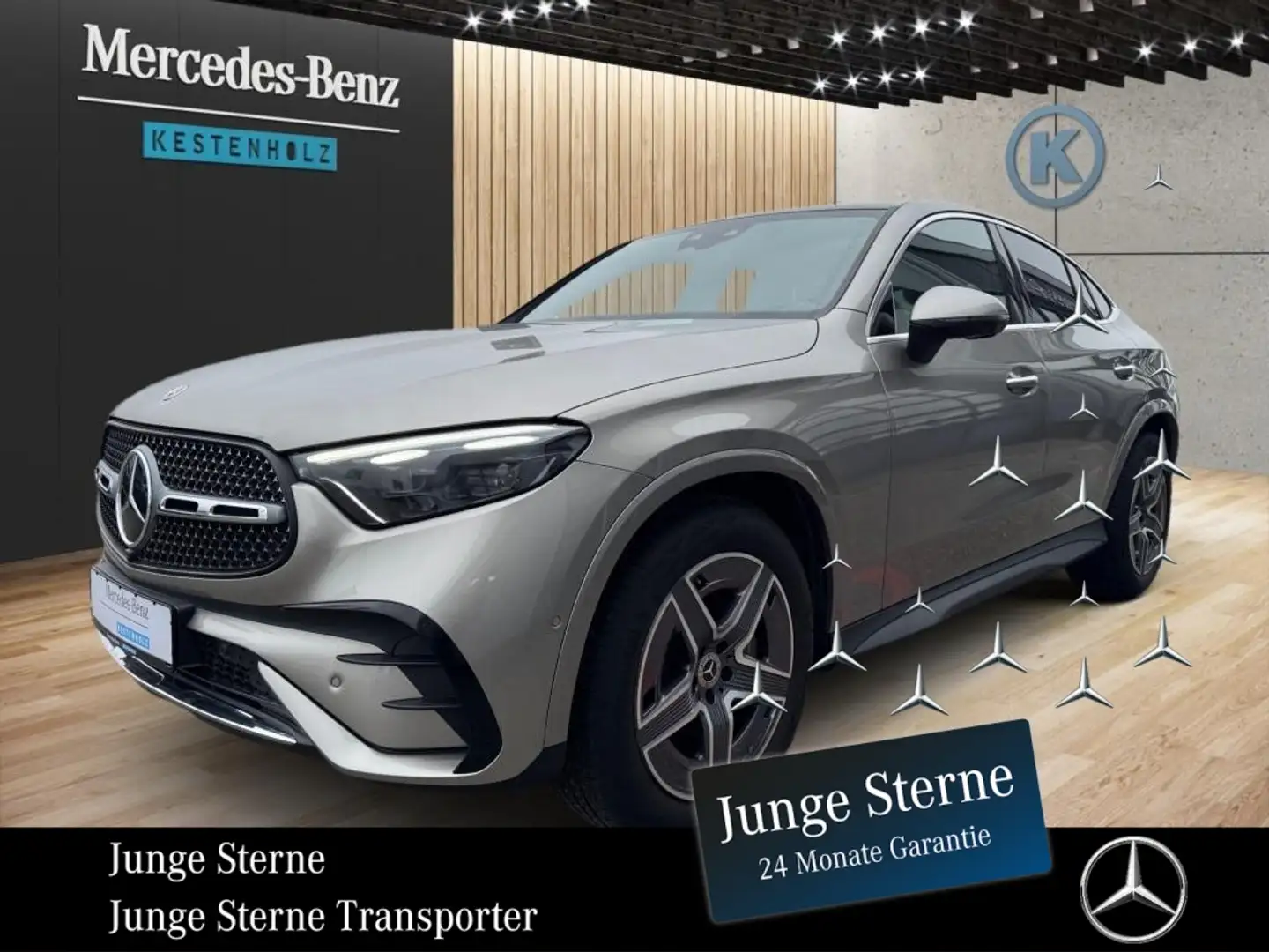 Mercedes-Benz GLC 300 d 4M Coupé *AMG*MBUX*MEMOR*NAVI*AHK*SHZ* Stříbrná - 1