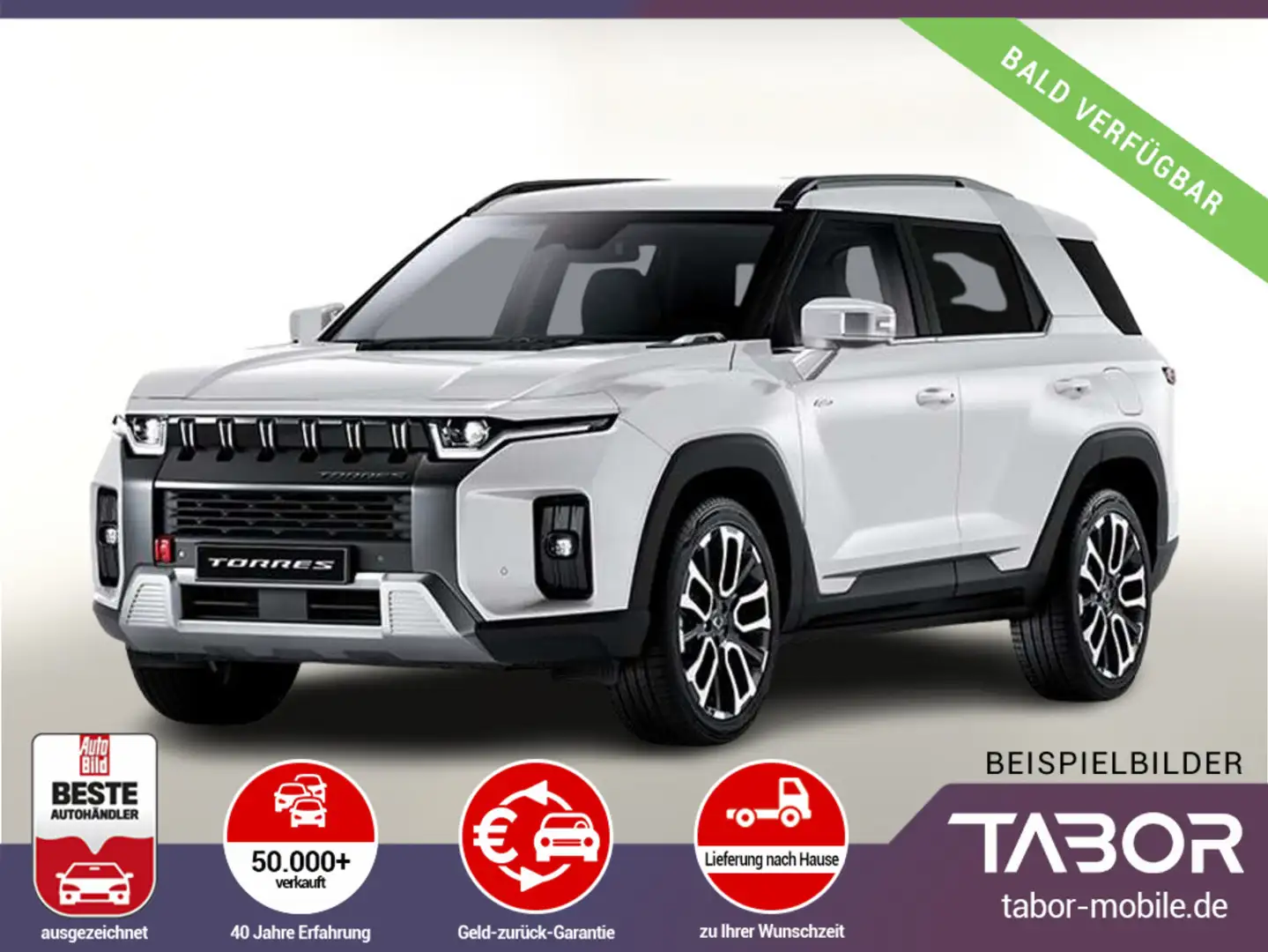 KGM Torres 1.5 T-GDi 163 LED Kam PDC 9"-DAB CarPlay Weiß - 1