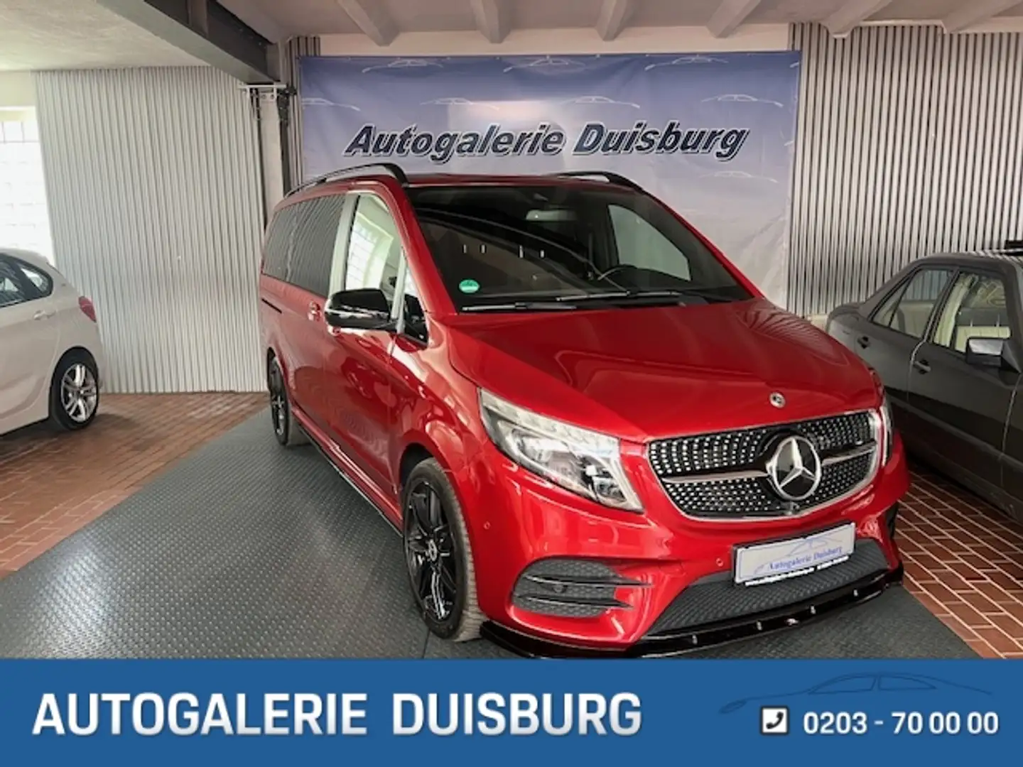 Mercedes-Benz V 300 d AVANTGARDE 4M lang StandHzg.AHK Navi Leder Memor Rojo - 1
