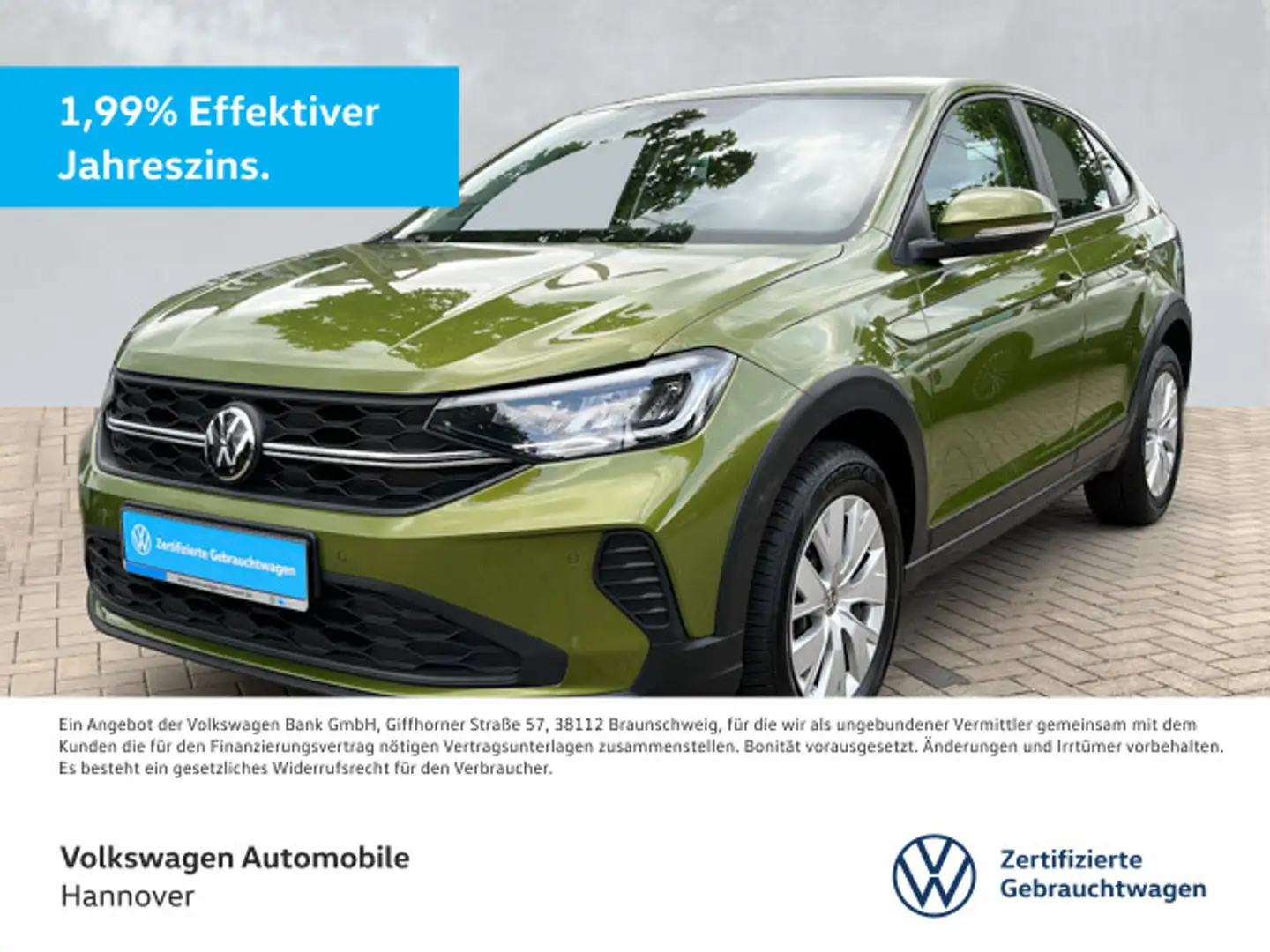 Volkswagen Taigo 1.0 TSI LED DigCockpit PDC SHZ App Klima Grün - 1